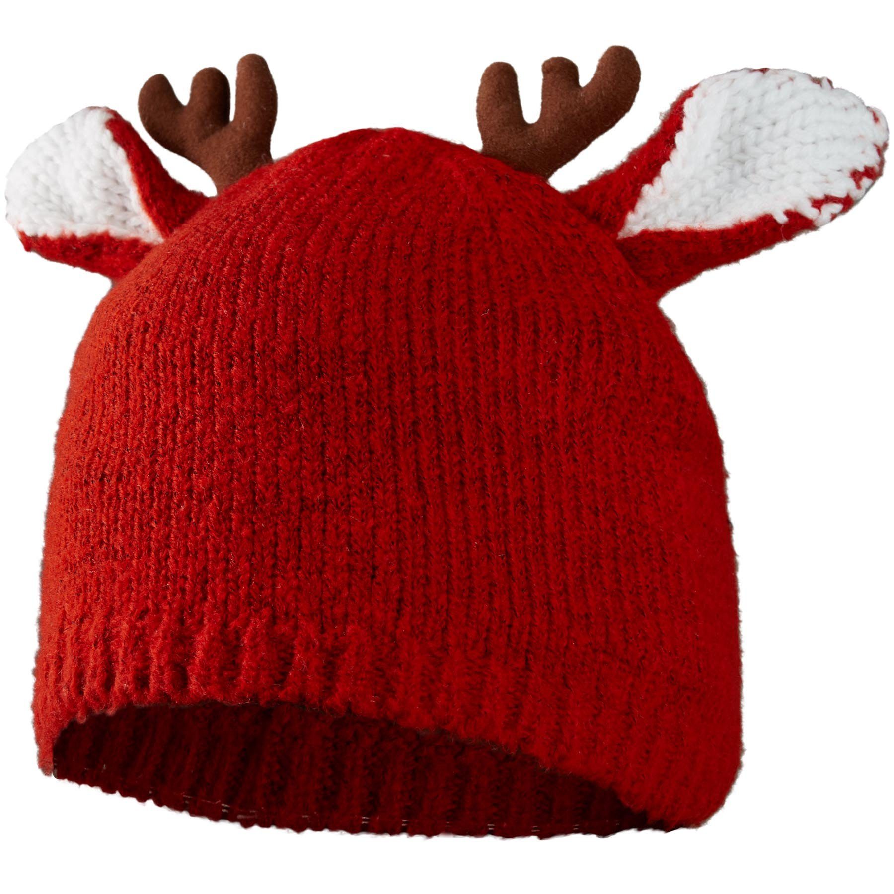 dressforfun Bommelmütze Rentier-Mütze rot günstig online kaufen