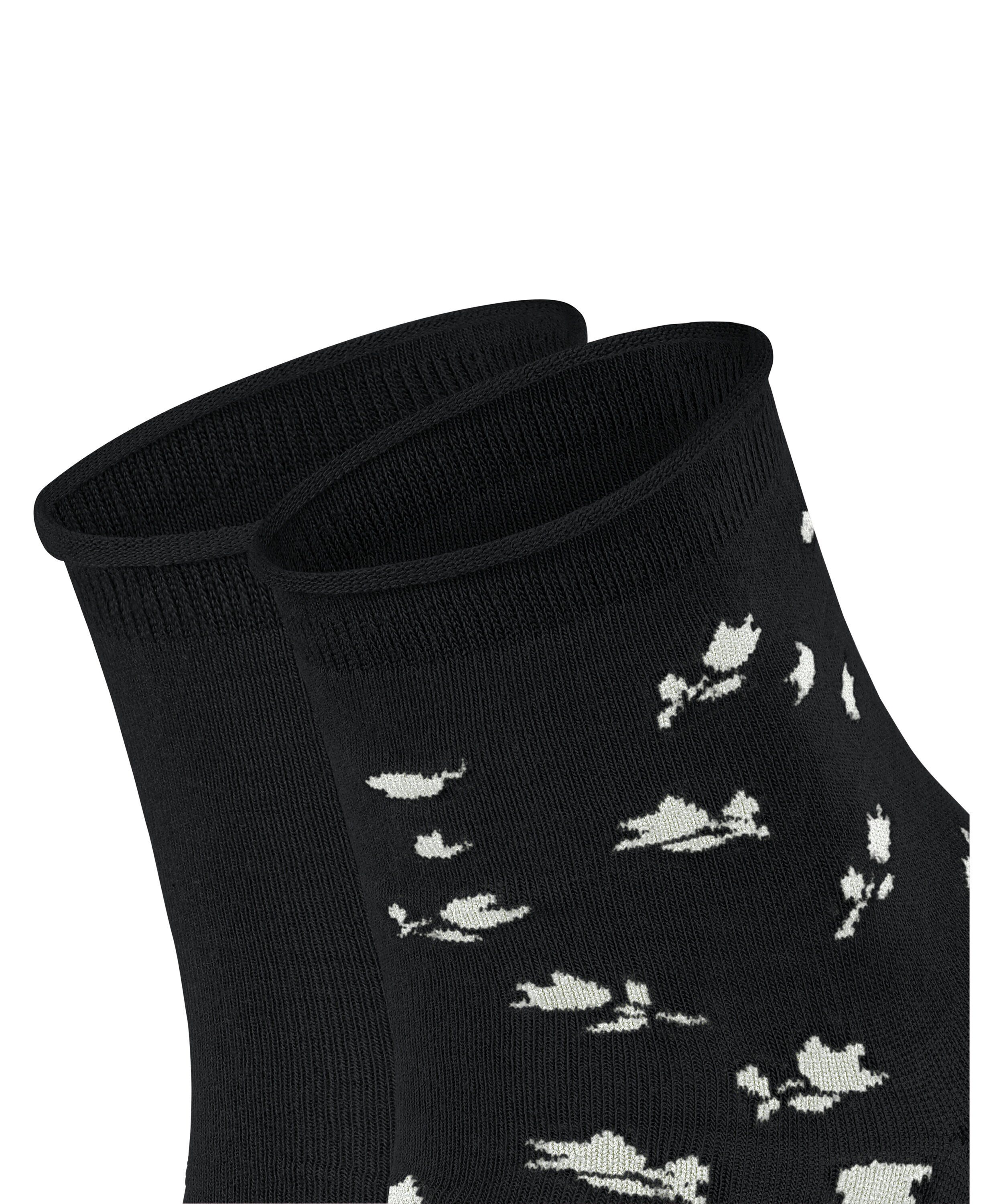 Esprit Kurzsocken Mini Flower 2-Pack Kurzsocken aus Biobaumwolle (2-Paar) aus Biobaumwolle
