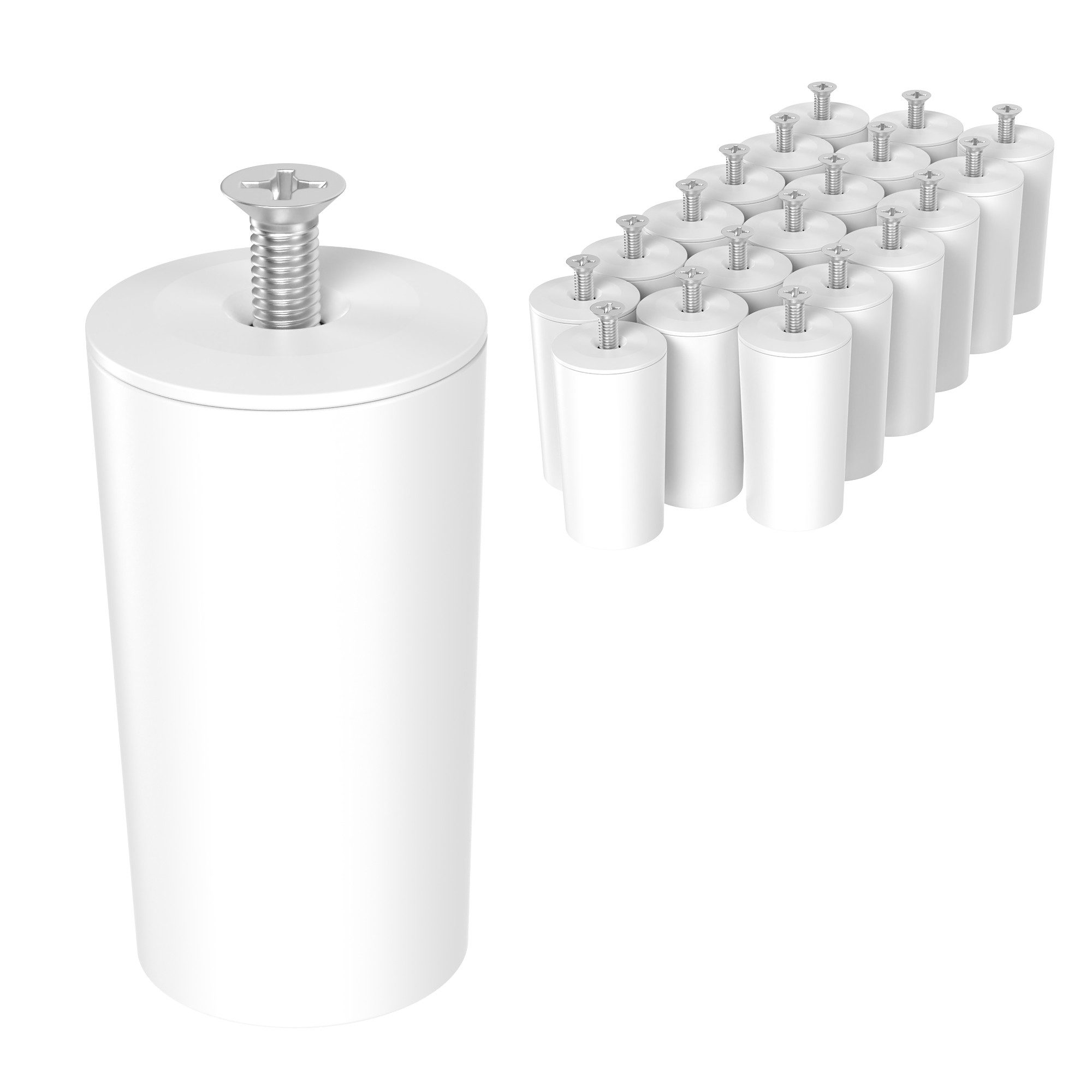 ECENCE Rollladen-Anschlagstopper 20er Set Anschlag-Puffer Weiss Stopper für günstig online kaufen