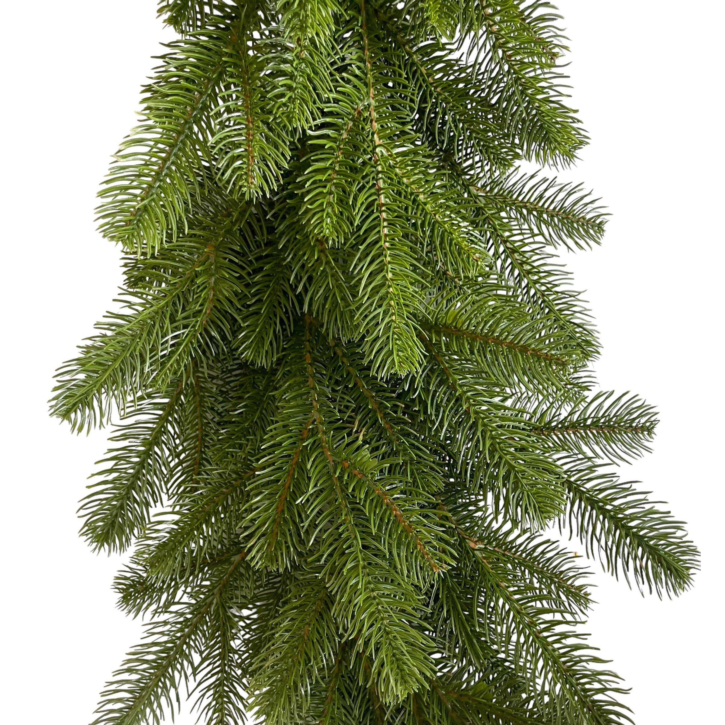 Kunstgirlande Künstliche, buschige Tannengirlande 200cm PREMIUM auf Draht g günstig online kaufen