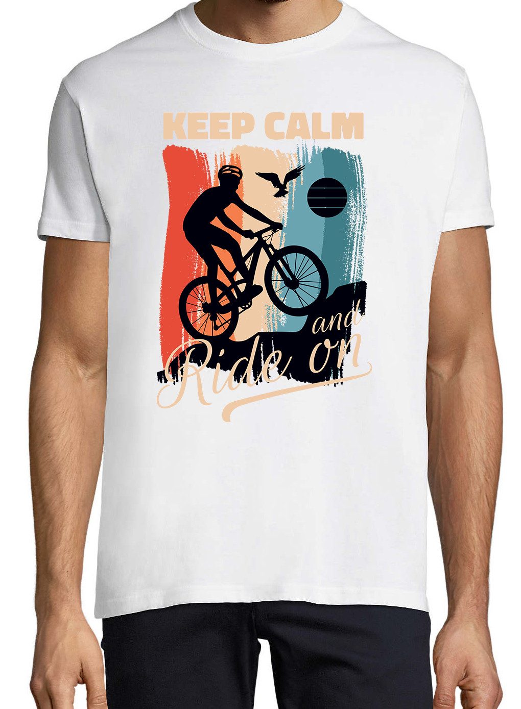 Youth Designz Print-Shirt Keep Calm Fahrrad günstig online kaufen