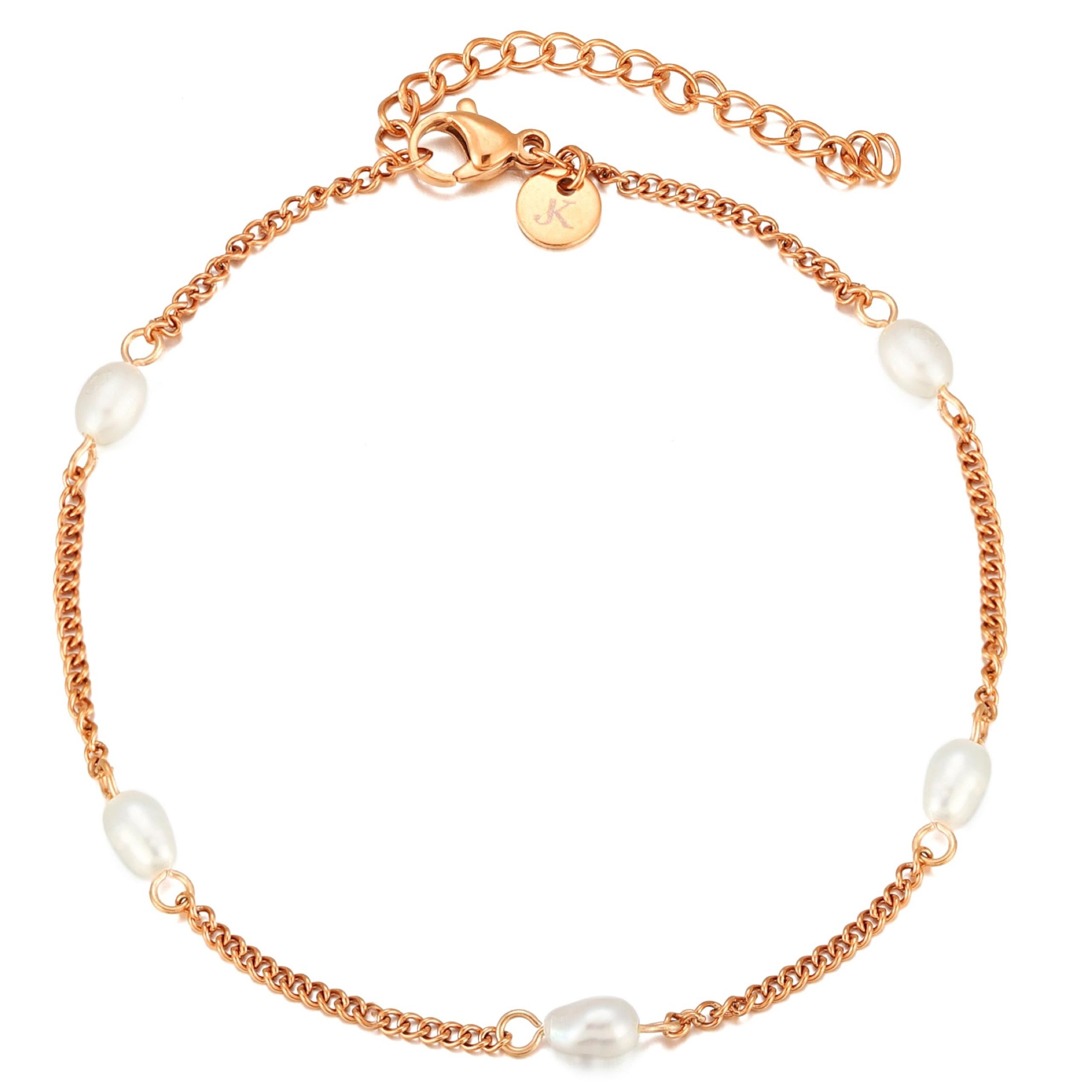 Kim Johanson Fußkette Perle (1-tlg), mit Süßwasserzuchtperle