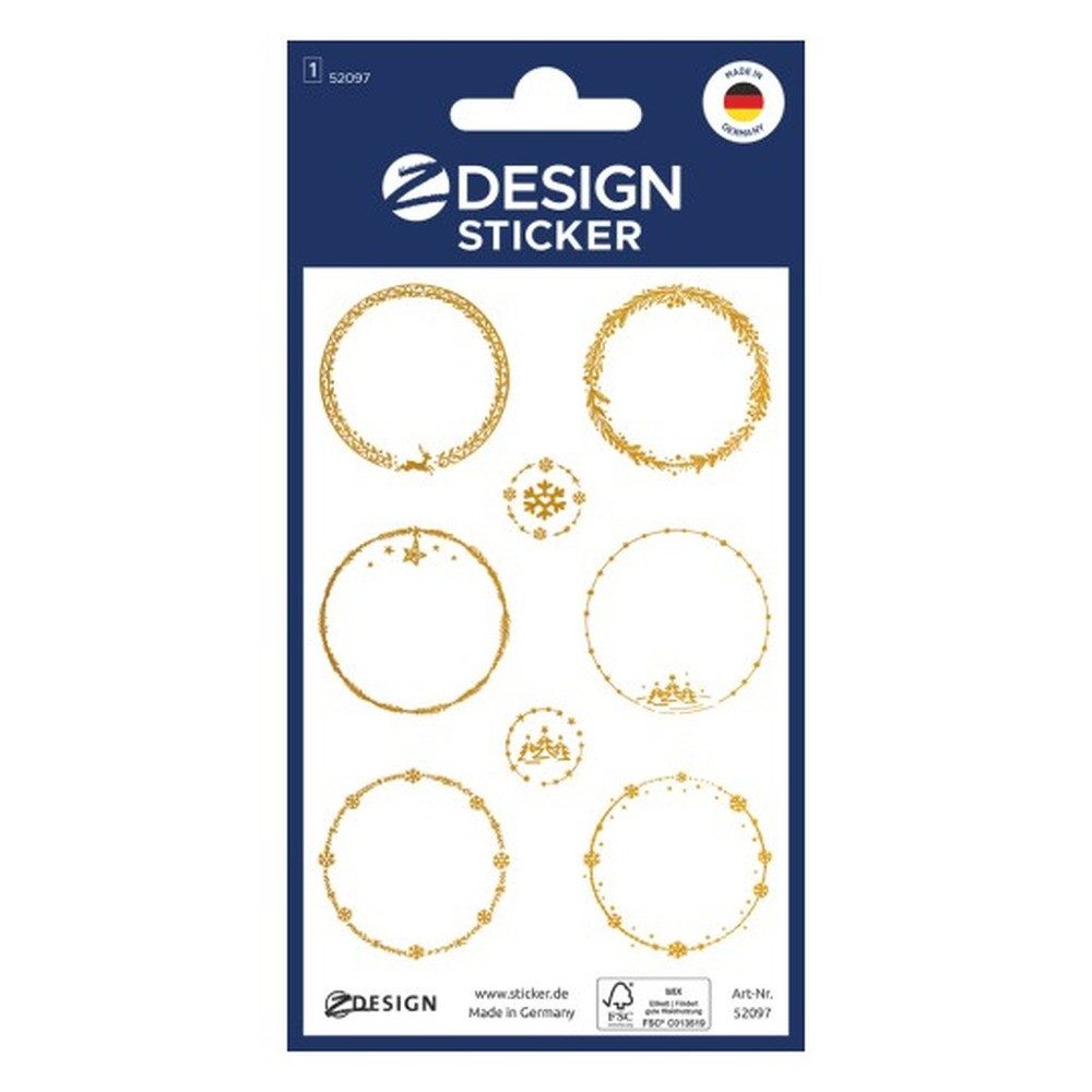 Avery Zweckform Etiketten Avery Zweckform Aufkleber Kreise, gold