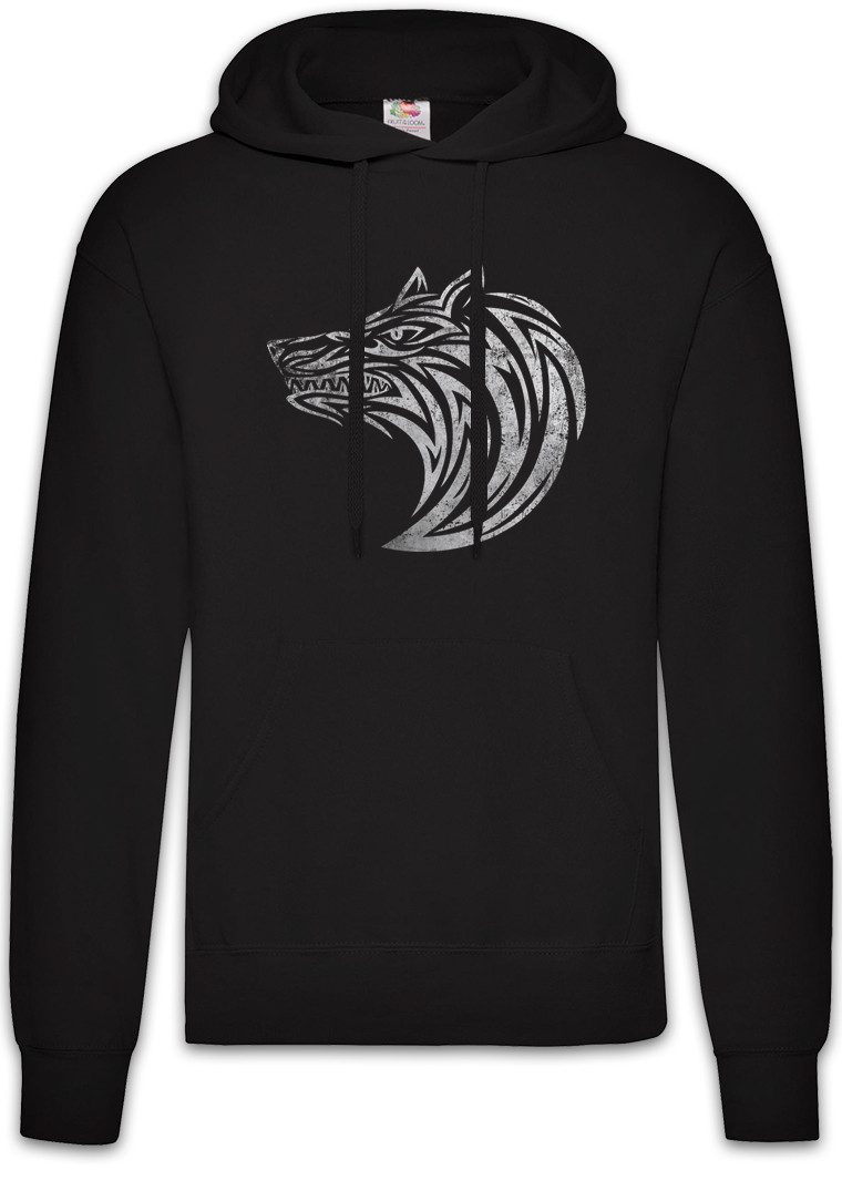 Hoodie Tribal Wolf I Herren Hoodie Kunst Art Kelten Tattoo Knoten Keltisch