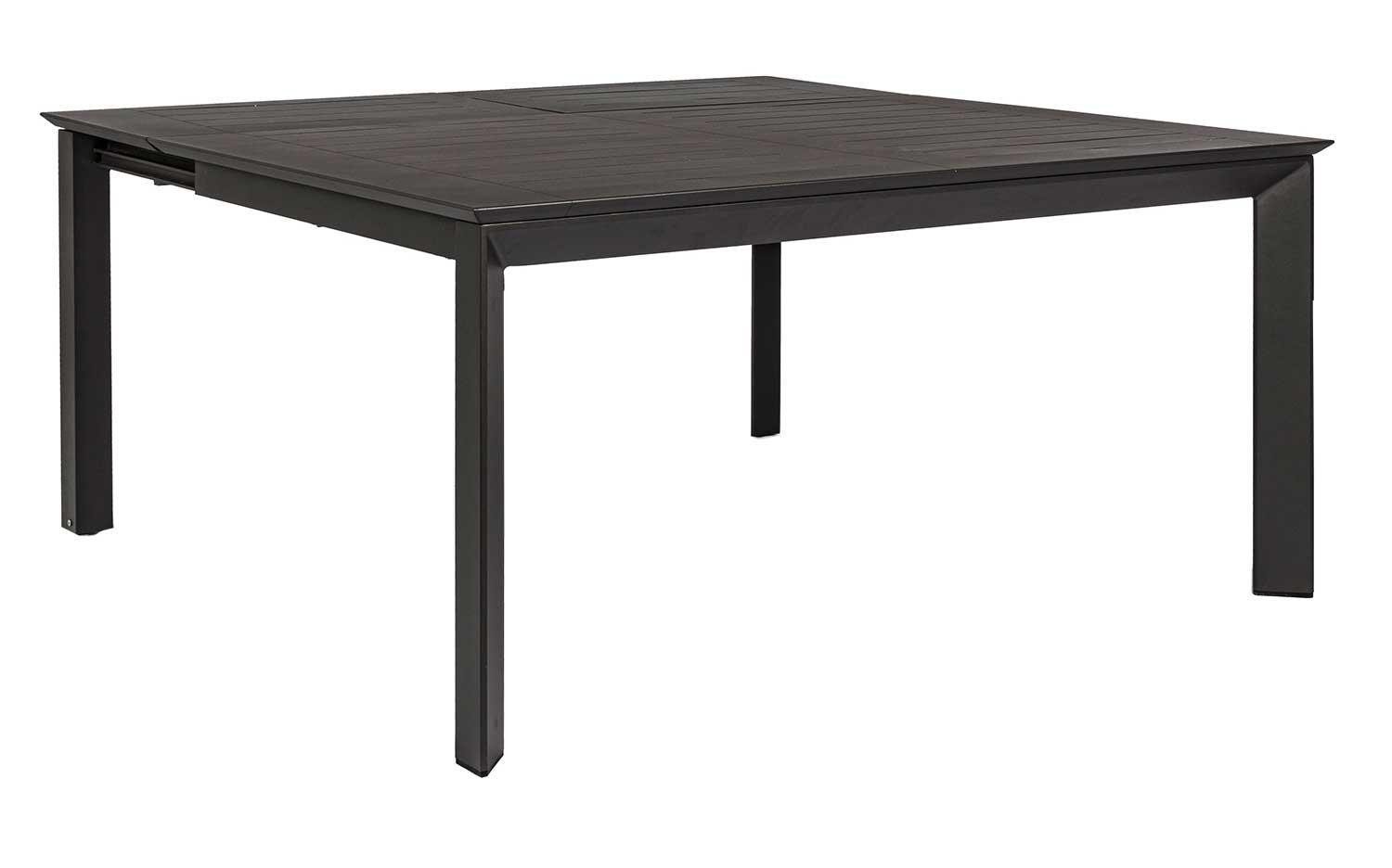 Bizzotto Gartentisch KONNOR, Ausziehbar, 160 x 110 - 160 cm, Anthrazit, Aluminium