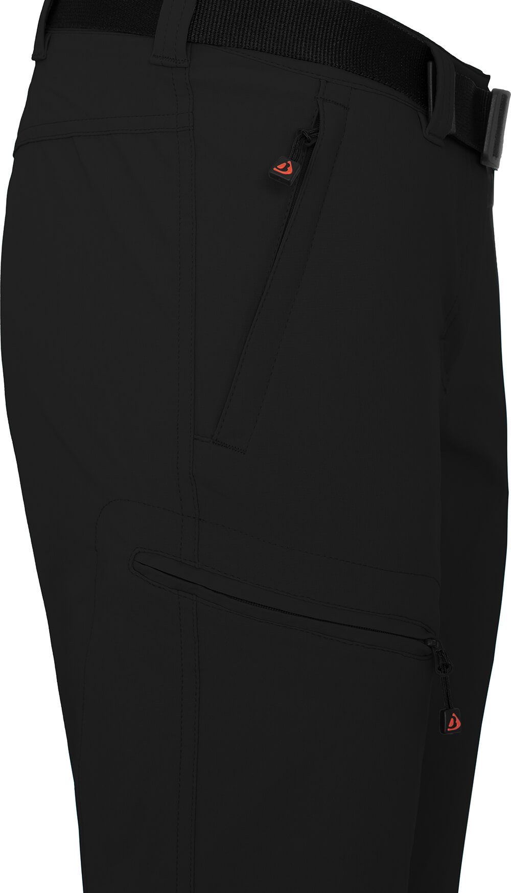 Bergson Outdoorhose HYDRYS 7/8 Damen 7/8 Wanderhose, vielseitig, pflegeleicht, Normalgrößen, schwarz – Bild 3 von 5