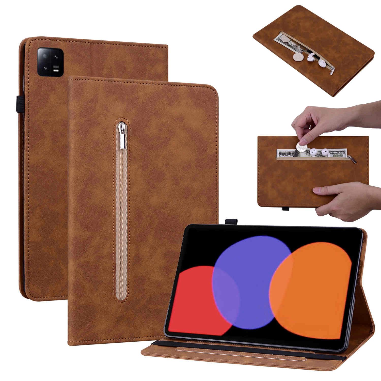 Wigento Tablet-Hülle Für Xiaomi Pad 6 / 6 Pro Kunstleder Hülle Reißverschluss Tablet Tasche
