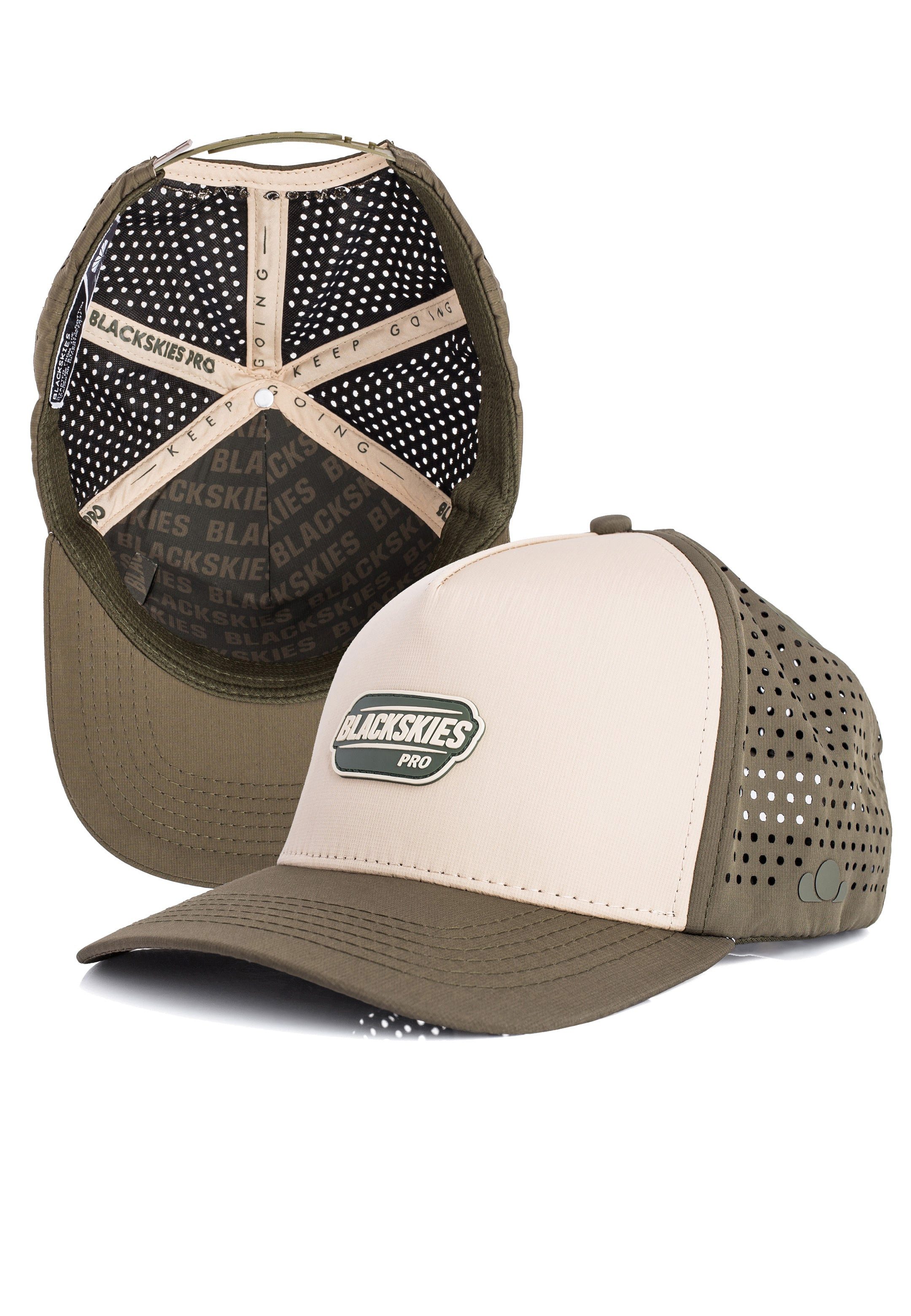 Blackskies Baseball Cap Pro Flow Sports Performance Cap Seaweed-Khaki
