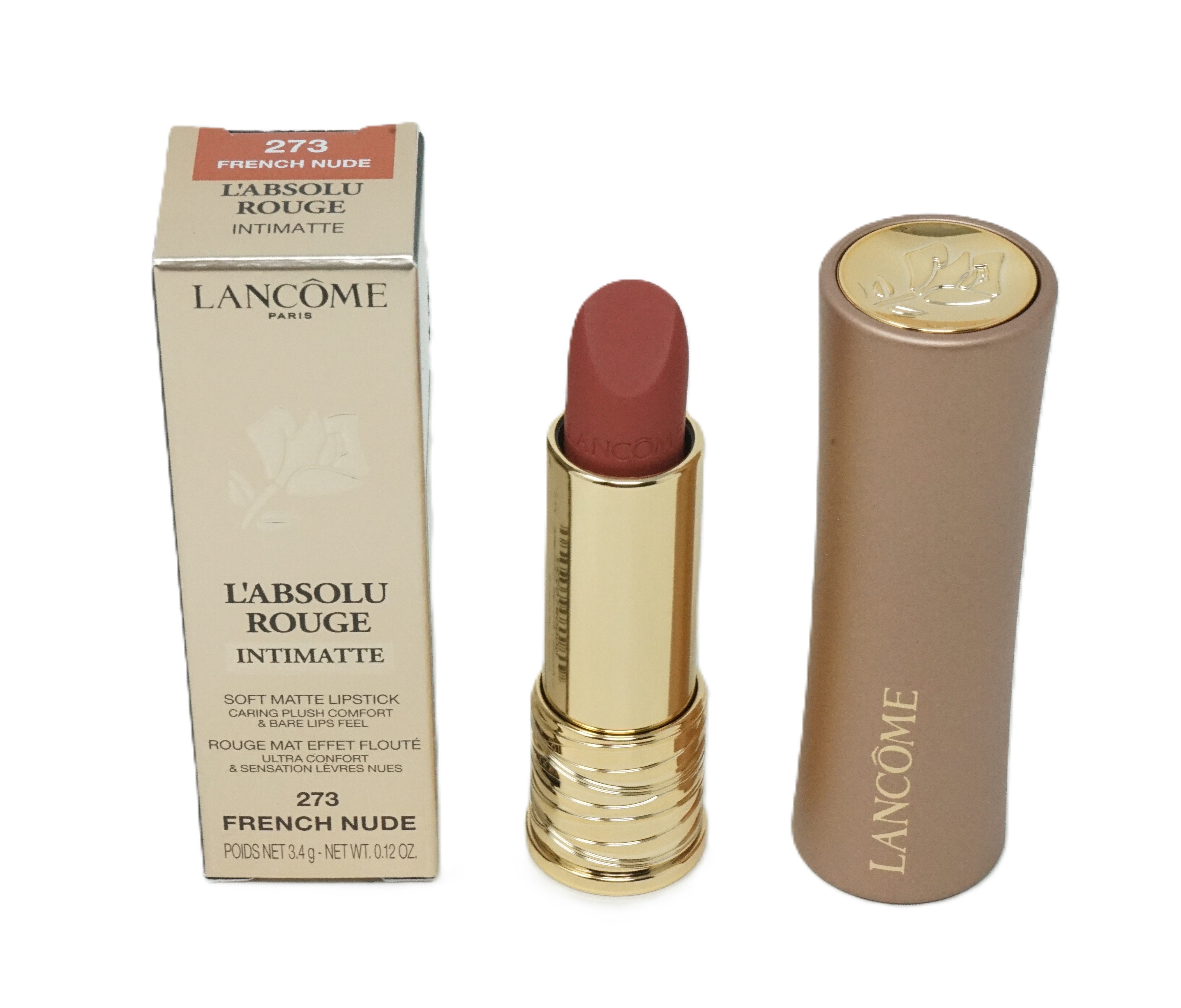 LANCOME Lippenstift Lancome Absolu Rouge Matte Lippenstift 3,4g French Nude 273