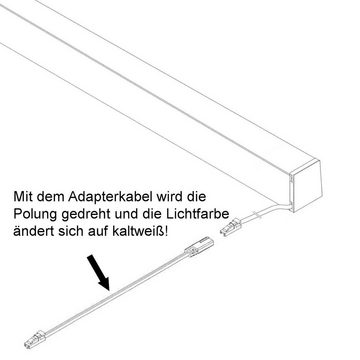 SO-TECH® LED-Stripe-Profil LED Küchenreling Relingsystem Groove für Linero MosaiQ, versch. Ausführungen