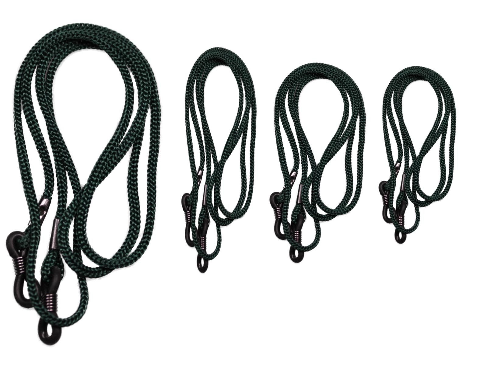 Brillenetui Brillenband 4er Set Dunkelgrün