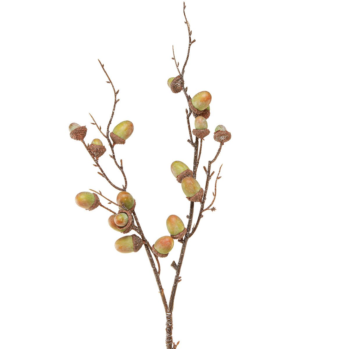 Florists Products Streudeko Deko Zweig Eicheln Künstlich Herbstdeko 80cm Naturfarben