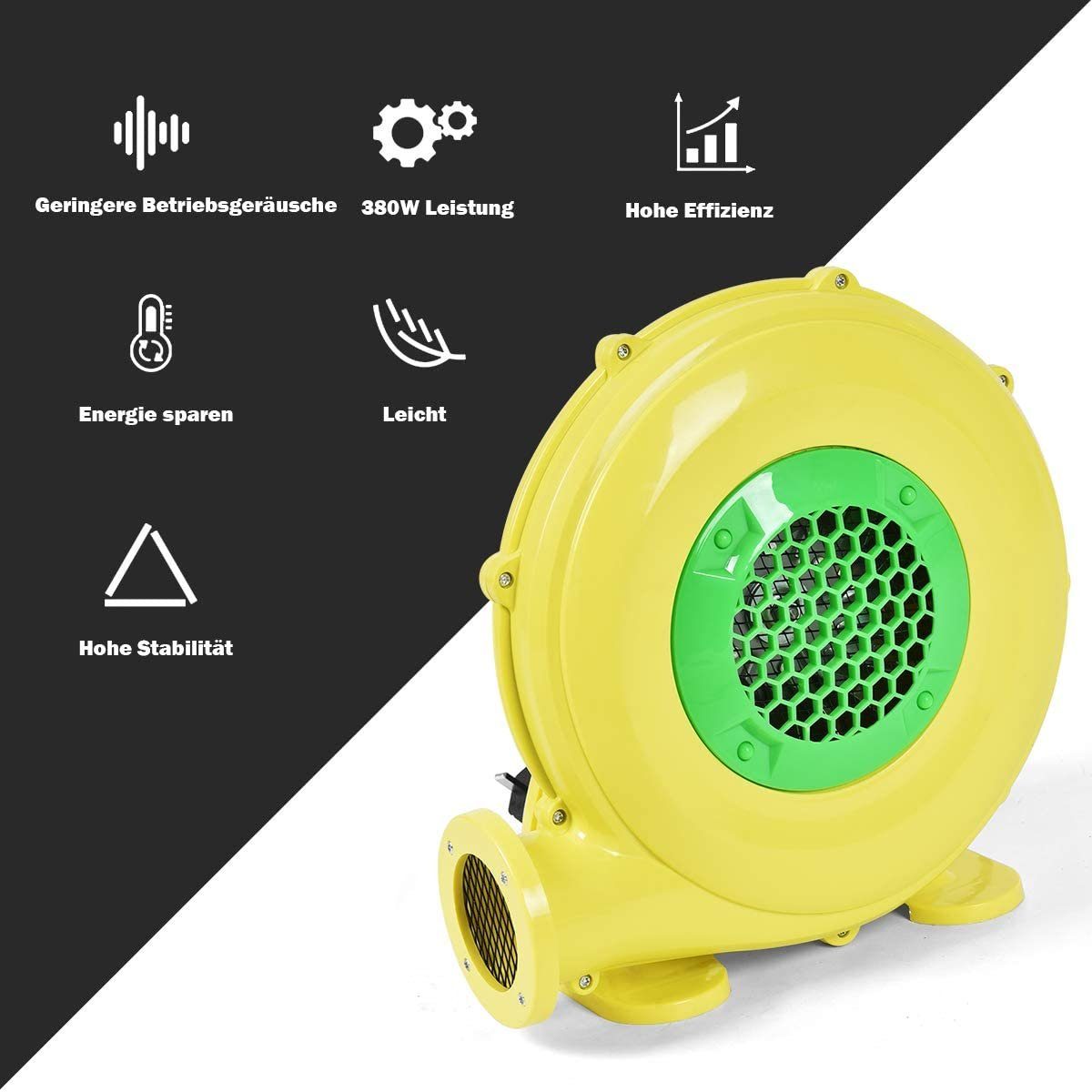 COSTWAY Luftpumpe, 350W Gebläse, elektrisch