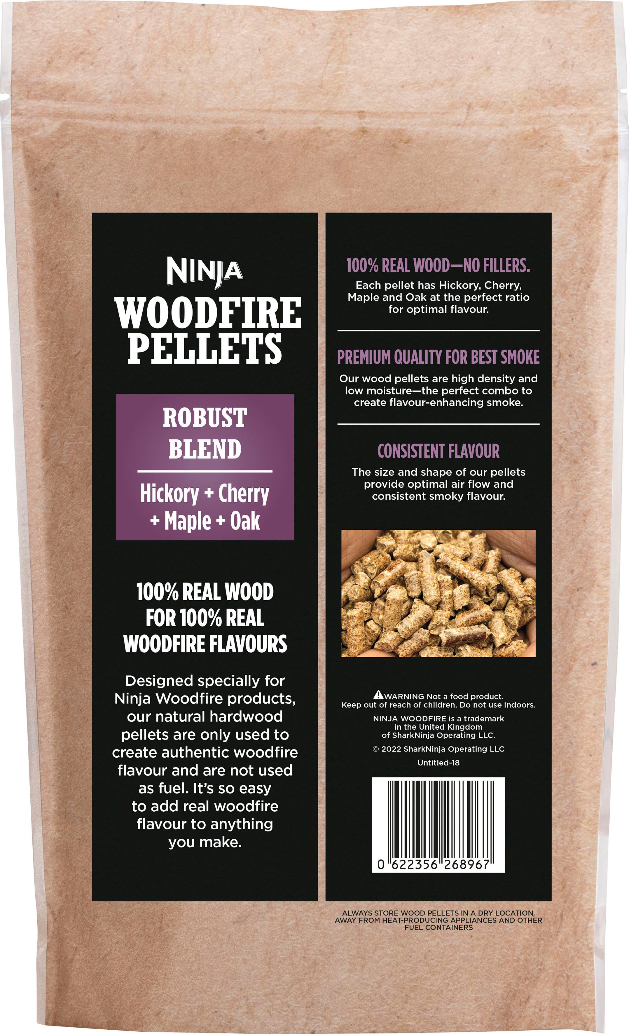 NINJA Holzpellets Ninja Woodfire Pellets Kräftige Mischung 900g XSKOGRBPLT2EU, (1-St)