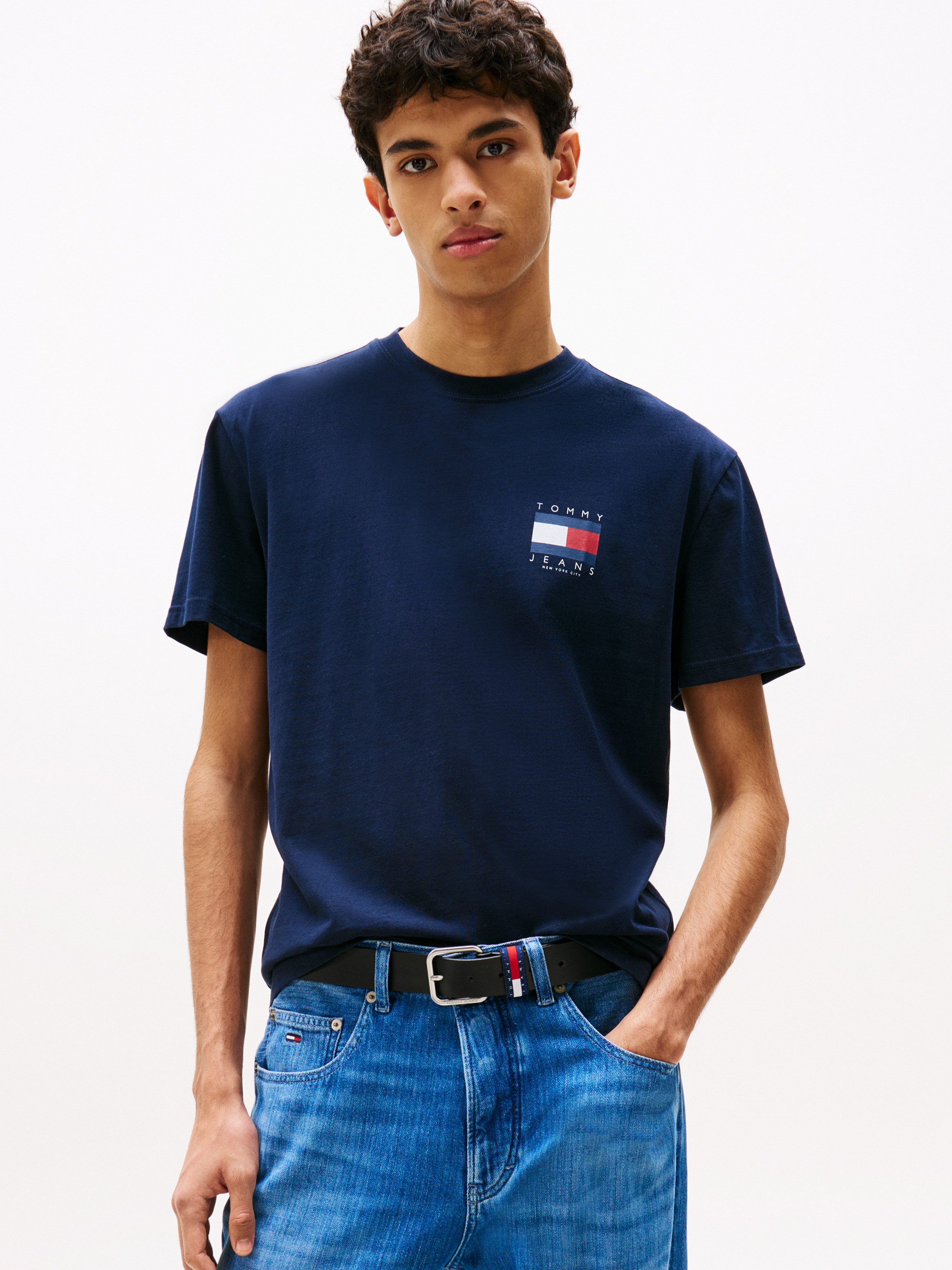Tommy Jeans T-Shirt TJM REG FLAG GRAPH BCKPRNT T EXT Mit Rundhalsausschnitt günstig online kaufen