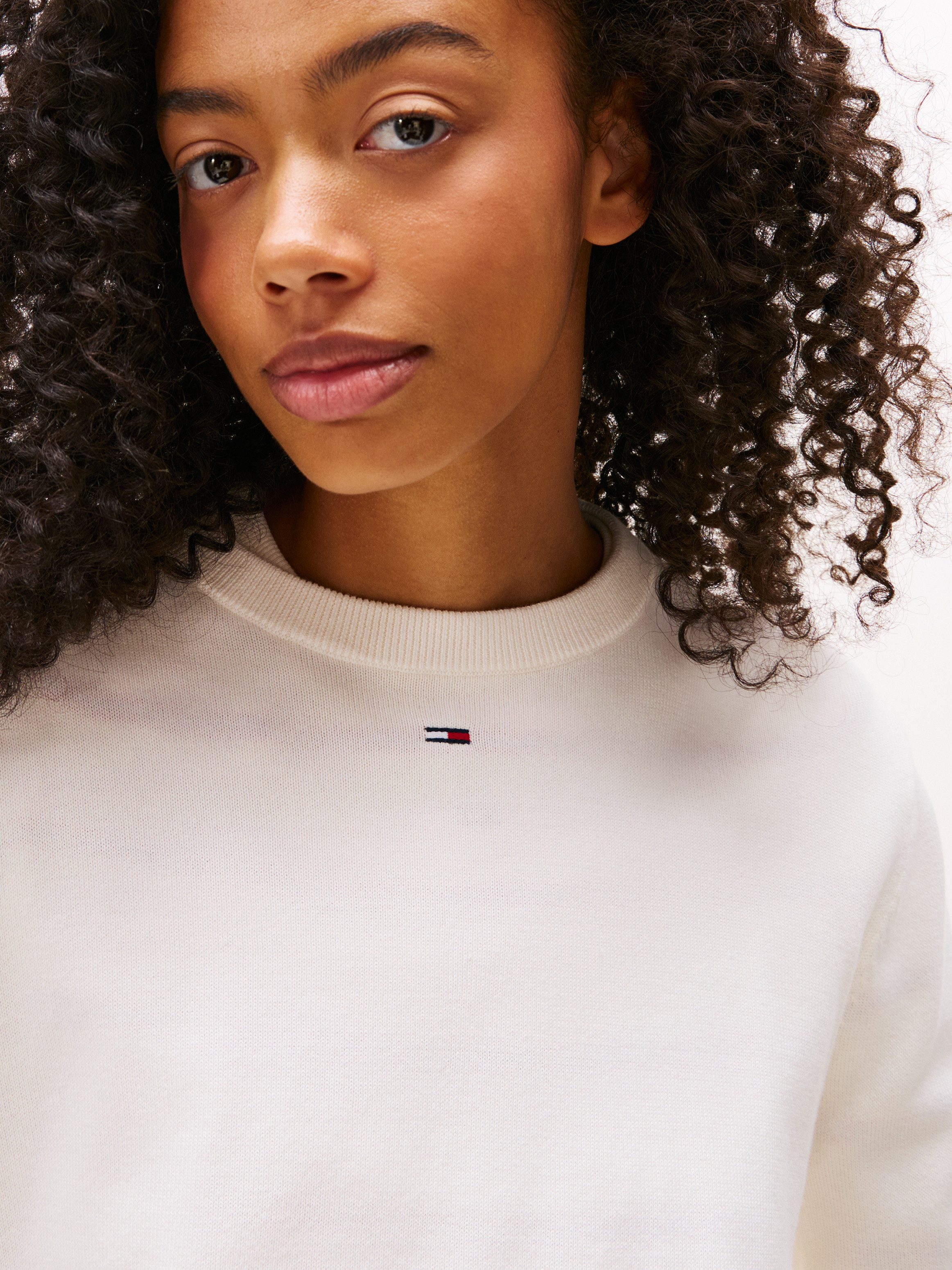 Tommy Jeans Strickpullover TJW ESSENTIAL CREW SWEATER EXT günstig online kaufen