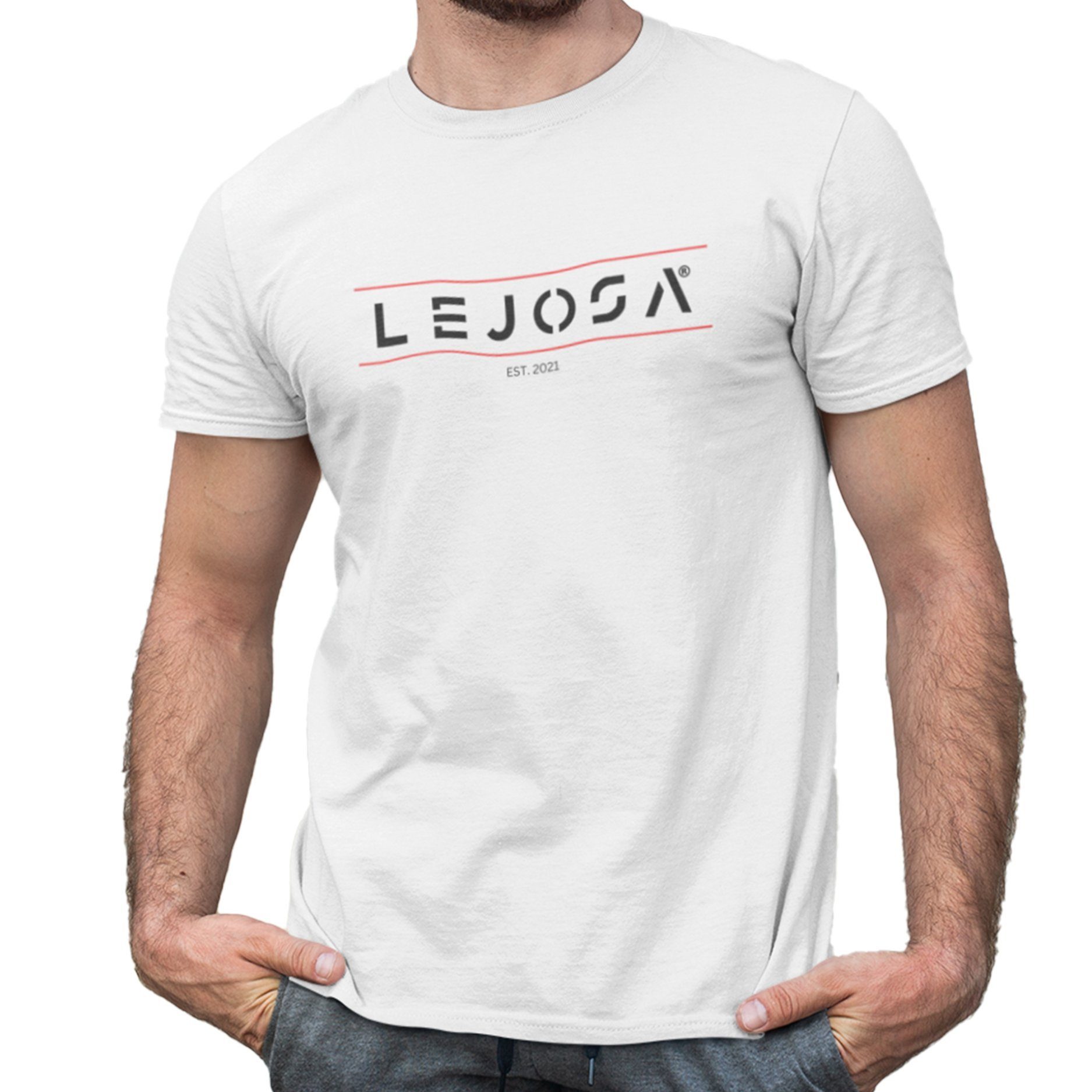 LEJOSA T-Shirt KURZARMSHIRT RL150 TEE CREW NECK Weiß