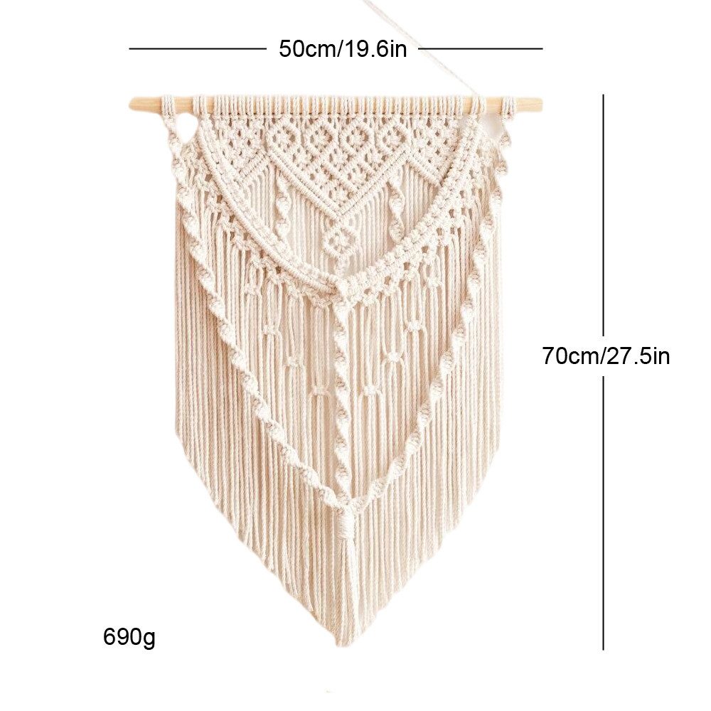 ZEUOPQ Wandteppich Makramee Wandbehang, handgefertigt, Boho günstig online kaufen