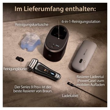 Braun Elektrorasierer Series 9 Pro+ 9575cc, Reinigungsstation, Precision ProTrimmer