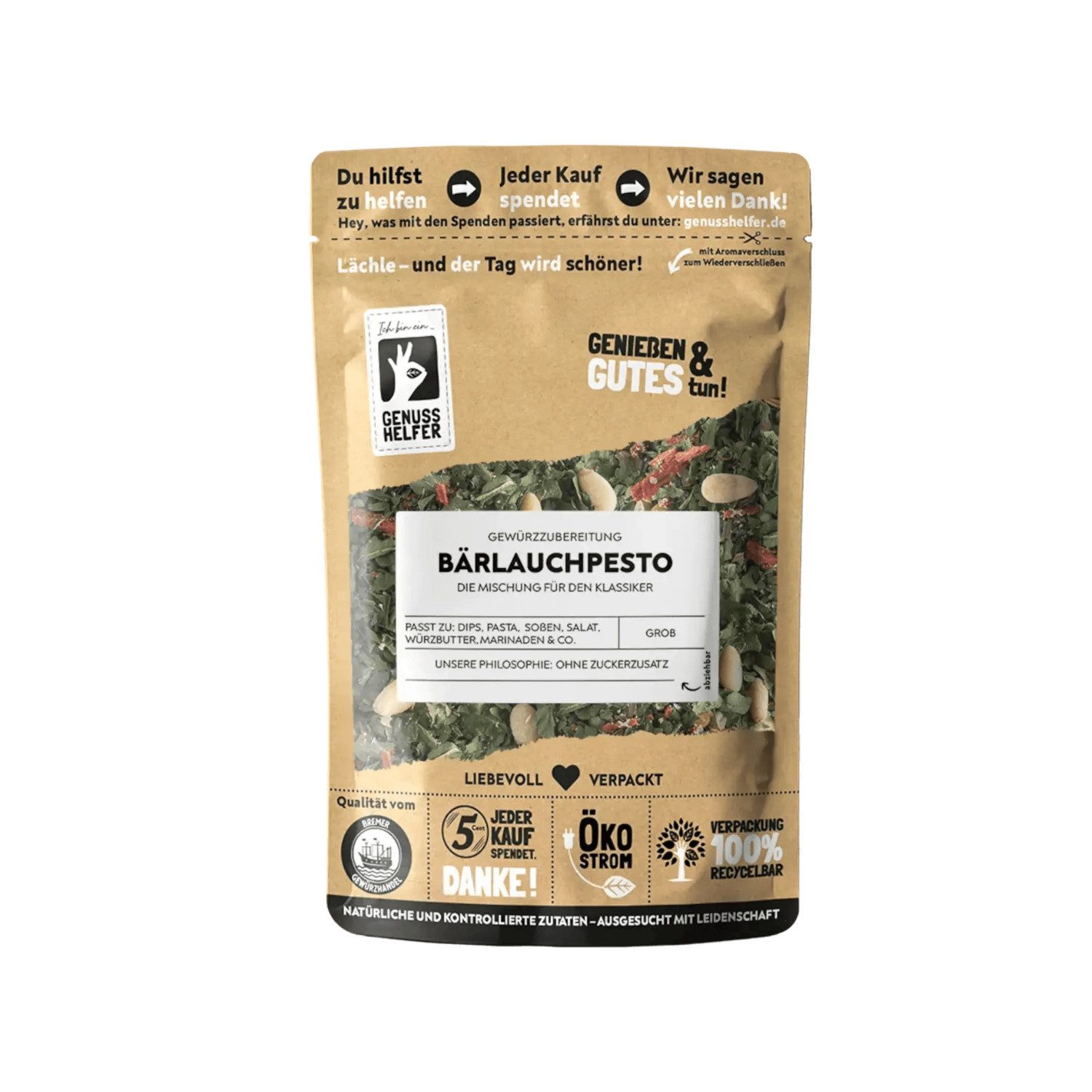 Bremer Gewürzhandel Gewürz Bärlauchpesto Gewürzmischung, 10er Pack, 1000 g