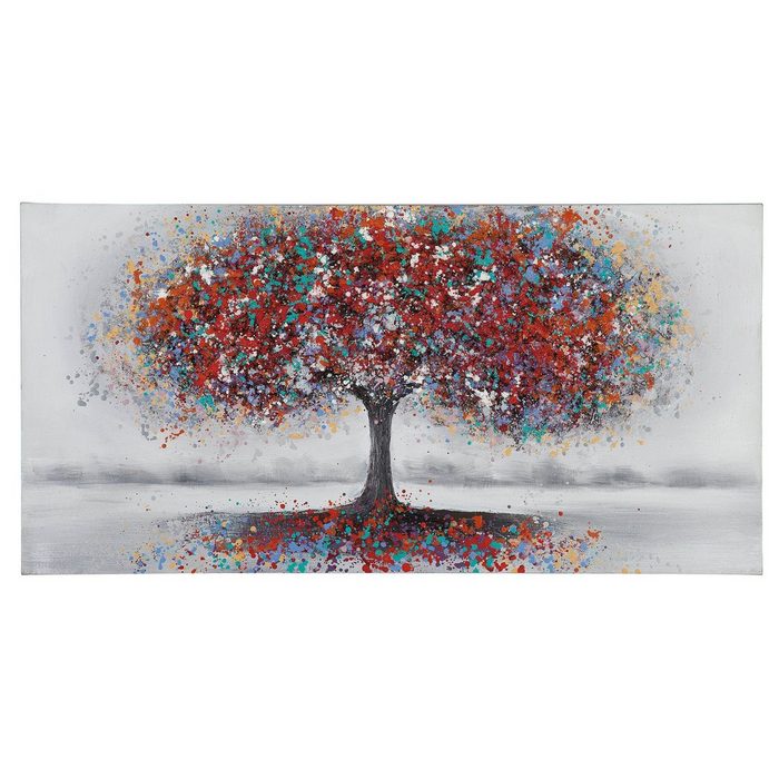 GILDE Bild GILDE Gemälde Baum Pomposa - grau-rot - H. 60cm x B. 120cm