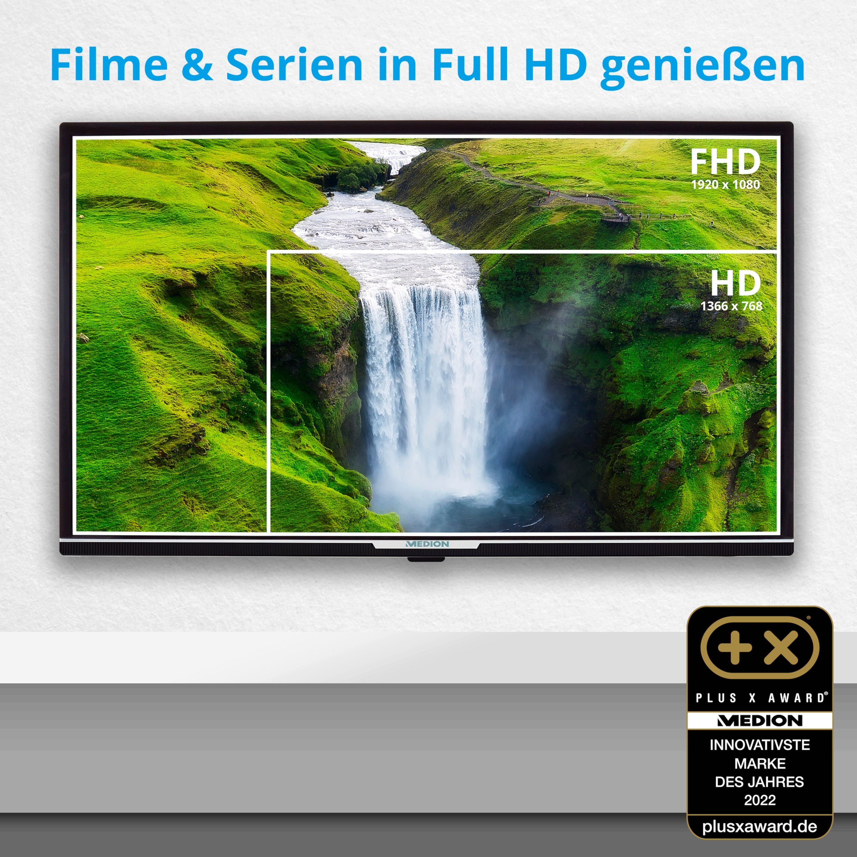 Medion® MD30042 Zoll, LED-Fernseher MD30042) cm/31.5 Display (80 Full 1080p Full-HD TV, 60Hz, Android HD