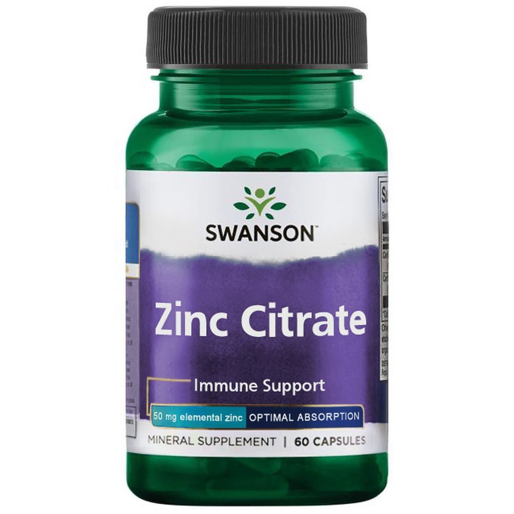 Swanson Health Products Swanson Zinc Citrate 50 mg - 60 Kapseln Kapseln