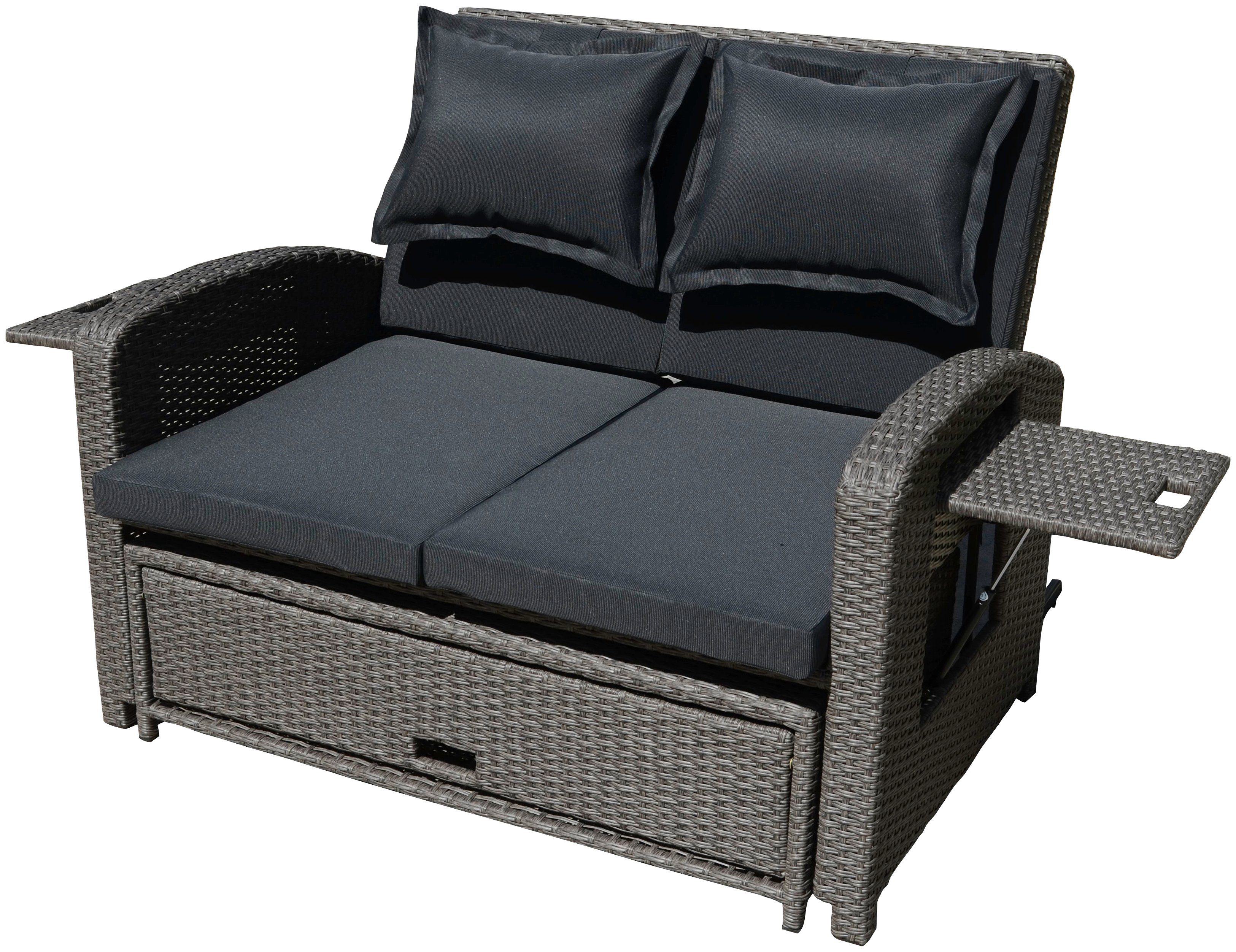 Garden Pleasure Loungesofa NIZZA, mit Liegefunktion