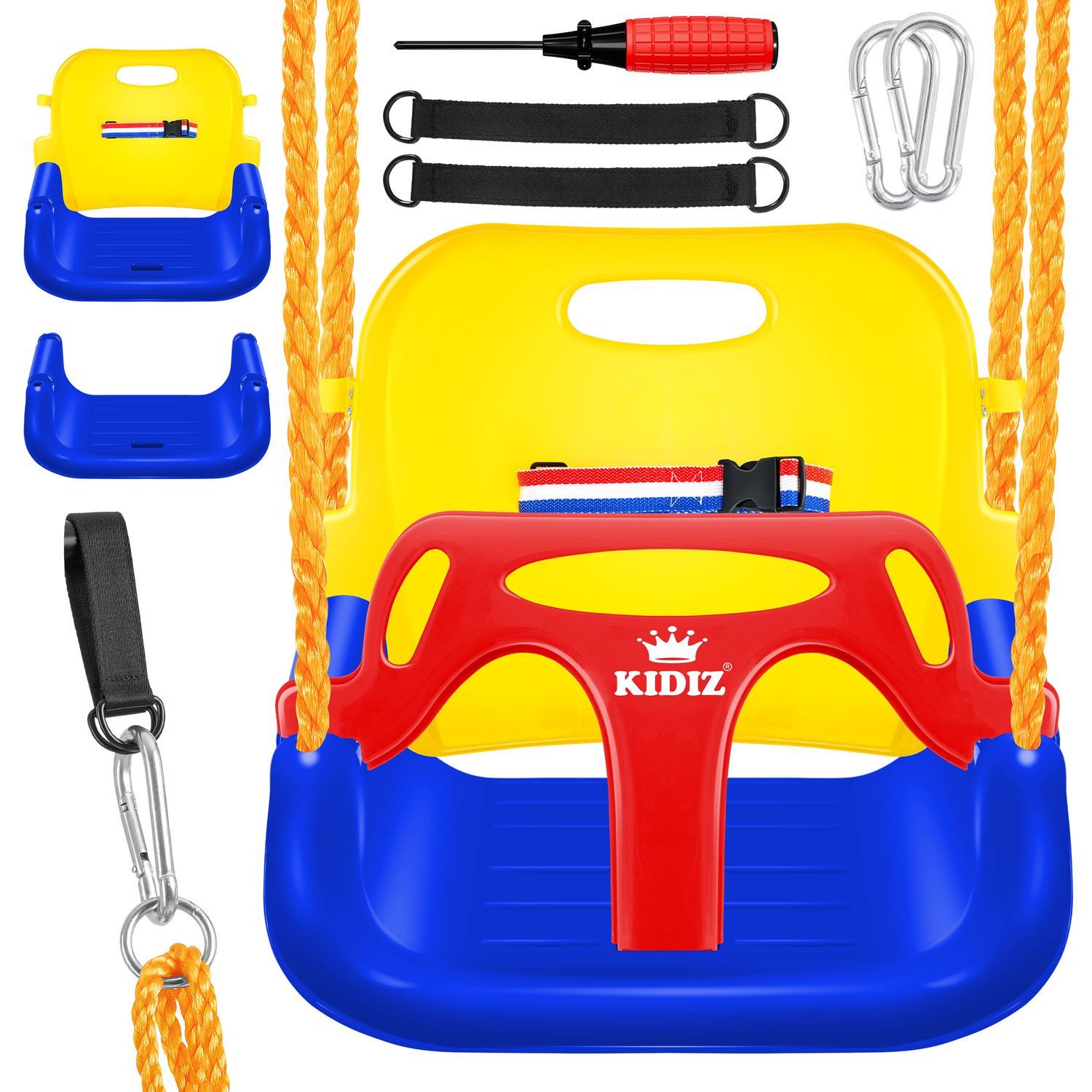 KIDIZ Einzelschaukel, Babyschaukel Kinderschaukel in Babysitz verstellbar günstig online kaufen