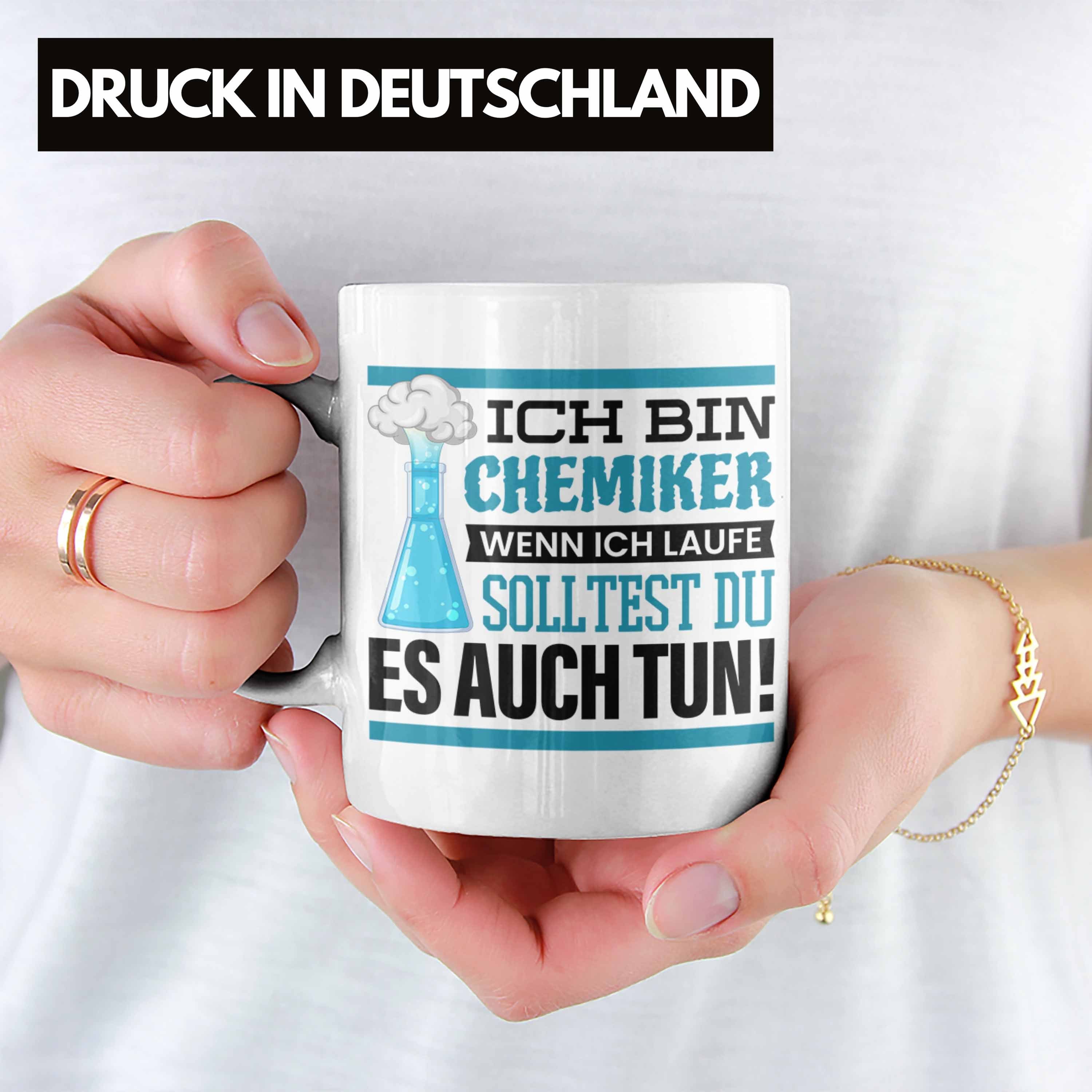 Student Bin Geschenk Tasse Chemiker Trendation Chemie-Lehrer Tasse Weiss Ich Chemiker Sprüche