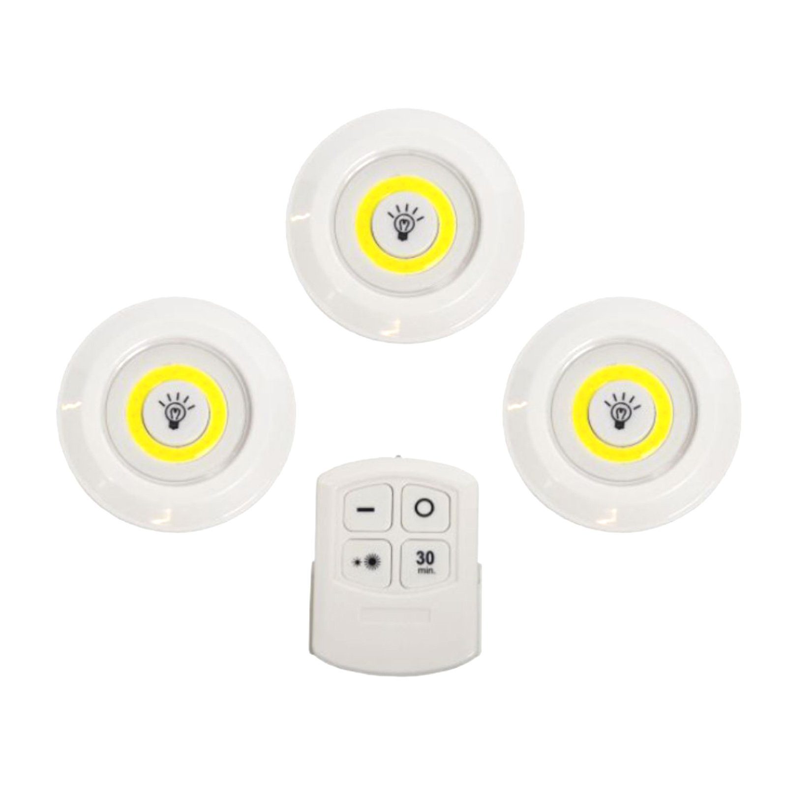 LED Unterbauleuchte 3x COB Push Lampe Unterbauleuchte Schranklampe Schrankleuchte