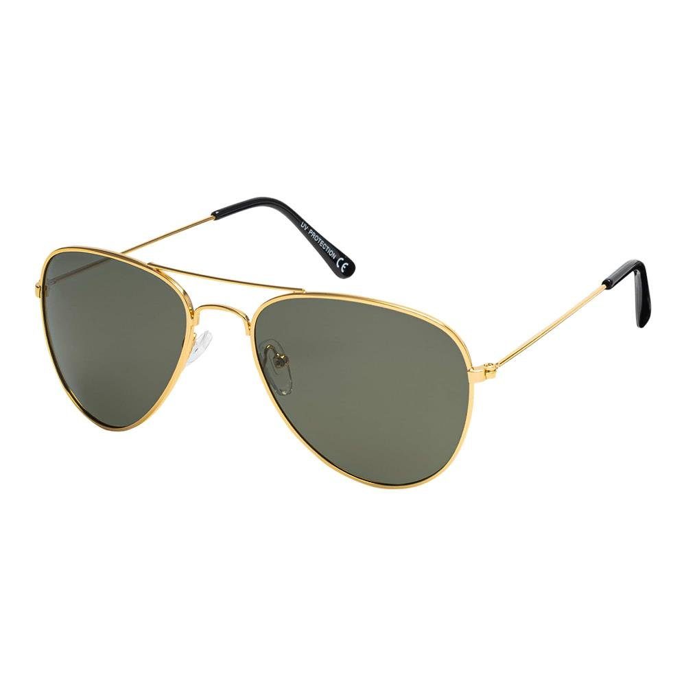 BEZLIT Eyewear Pilotenbrille Jungen Mädchen Kinder Designer Sonnenbrille (1-St) mit polarisierten Linsen Grau-Gold