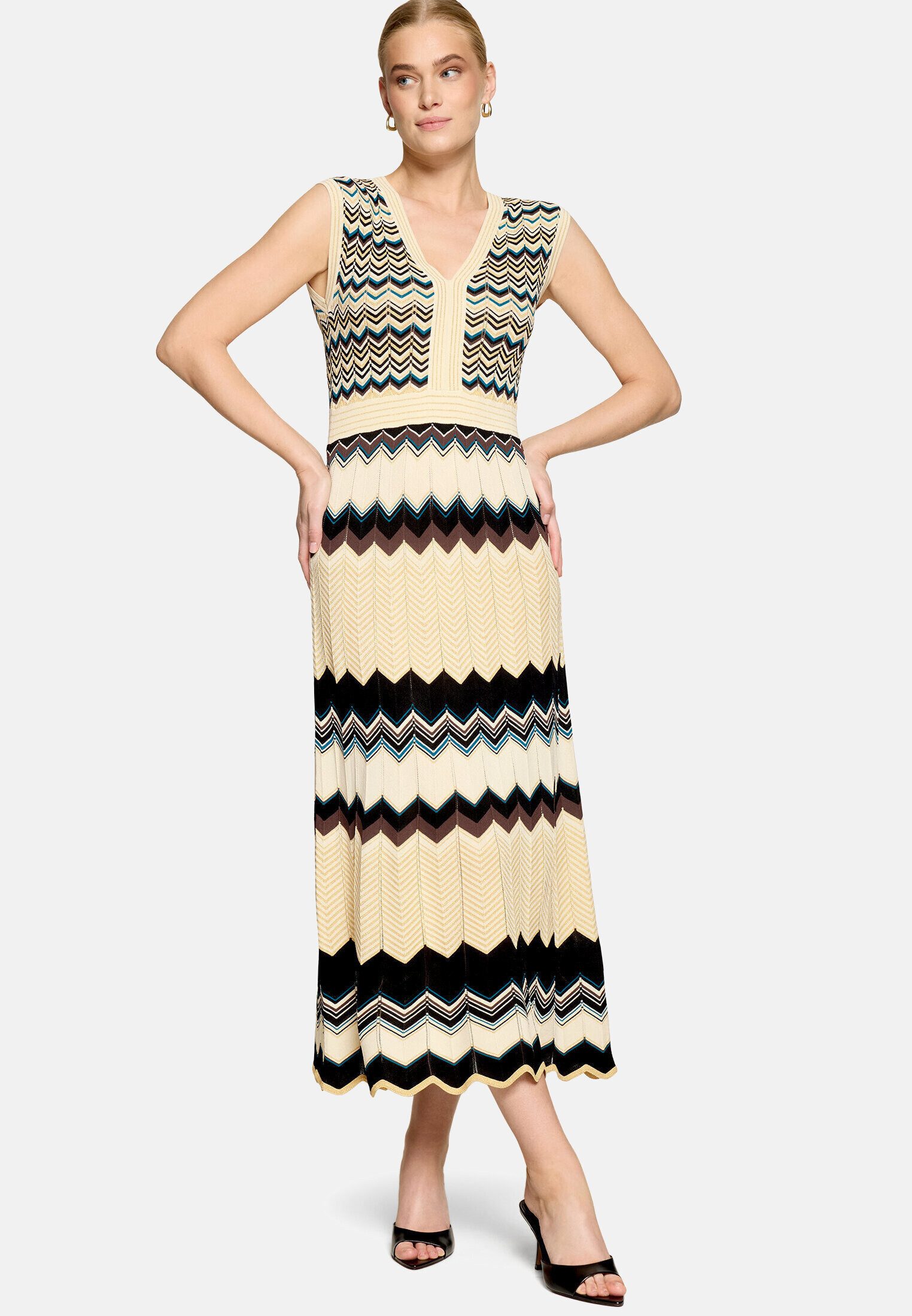 Zero Strickkleid Damen mit Lurexfaden Material