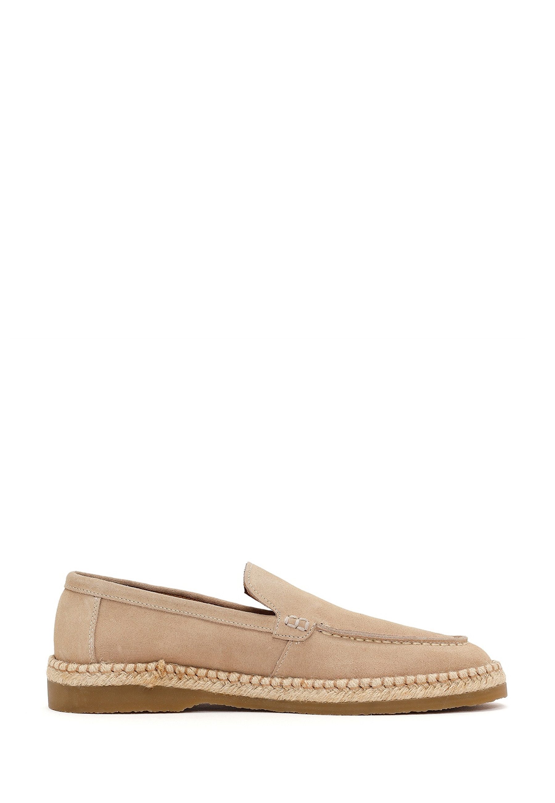 Derimod Lässige Loafer aus Veloursleder Loafer Echtes Leder, Lederfutter, EVA-Sohle, Slip-On-Stil, Espadrille-Besatz
