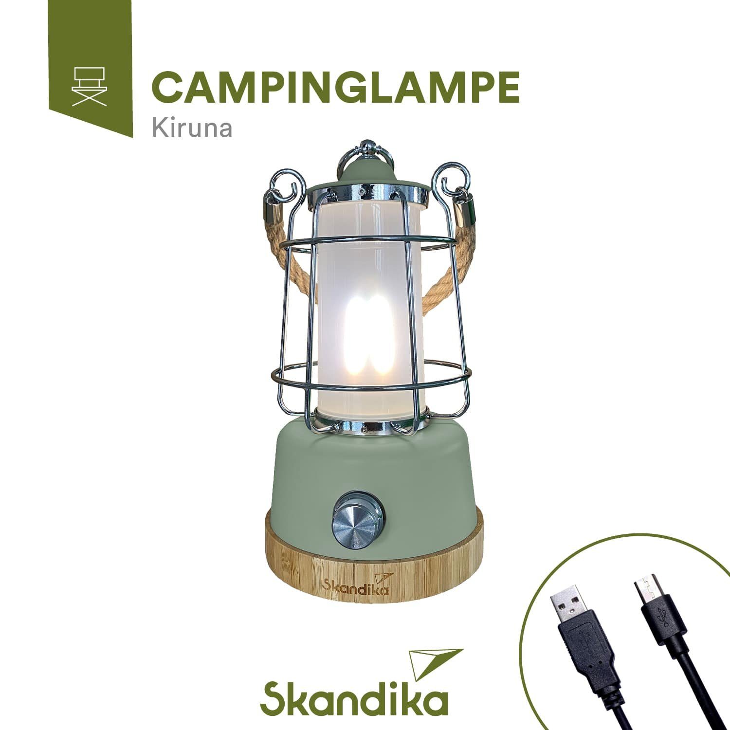 Skandika LED Gartenleuchte Campinglampe Kiruna aufladbar günstig online kaufen