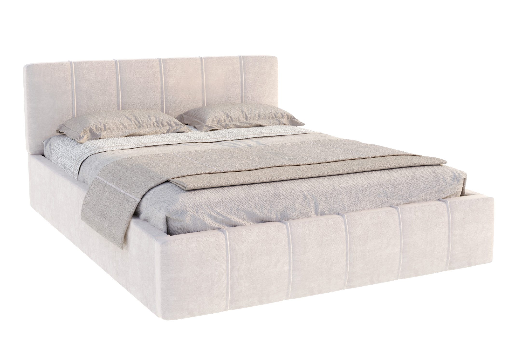 thematys Polsterbett Bett aus Velours Stauraumbett - TOPSELLER - MADE IN EU günstig online kaufen