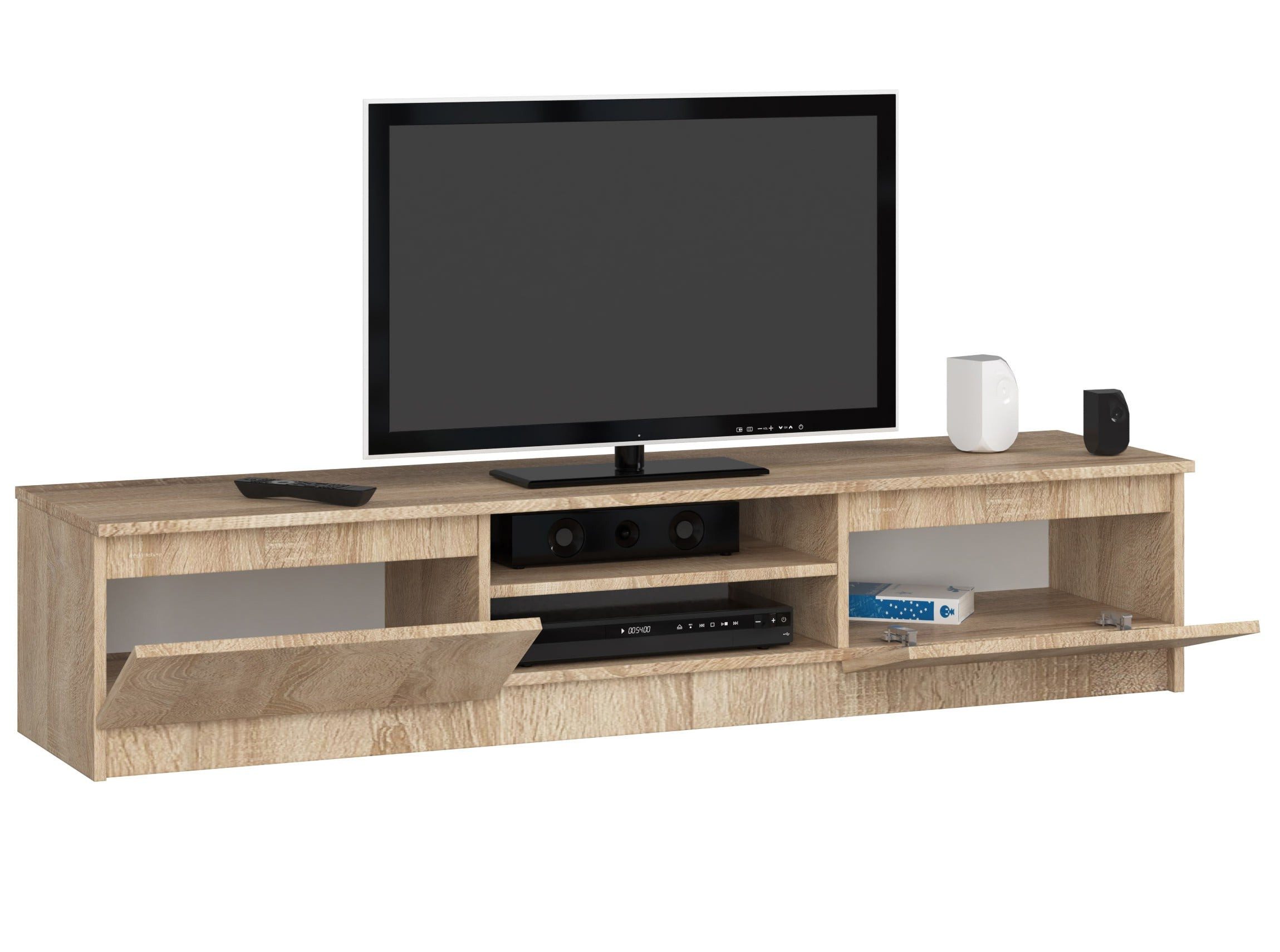 Raumhirsch Furniture Lowboard TV-Schrank - Elegantes Design für Ihr Wohnzimmer - TV-Möbel TV-Kommode, 120 cm für TV bis 65", 2 Türen, 2 Böden, bis 75 kg, kratzfest