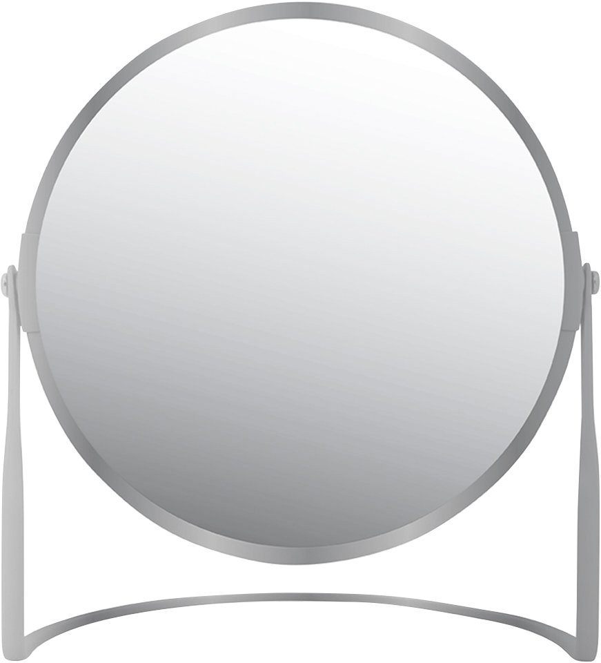 Kosmetikspiegel silberfarben AKIRA, Vergrößerung 5-fach spirella