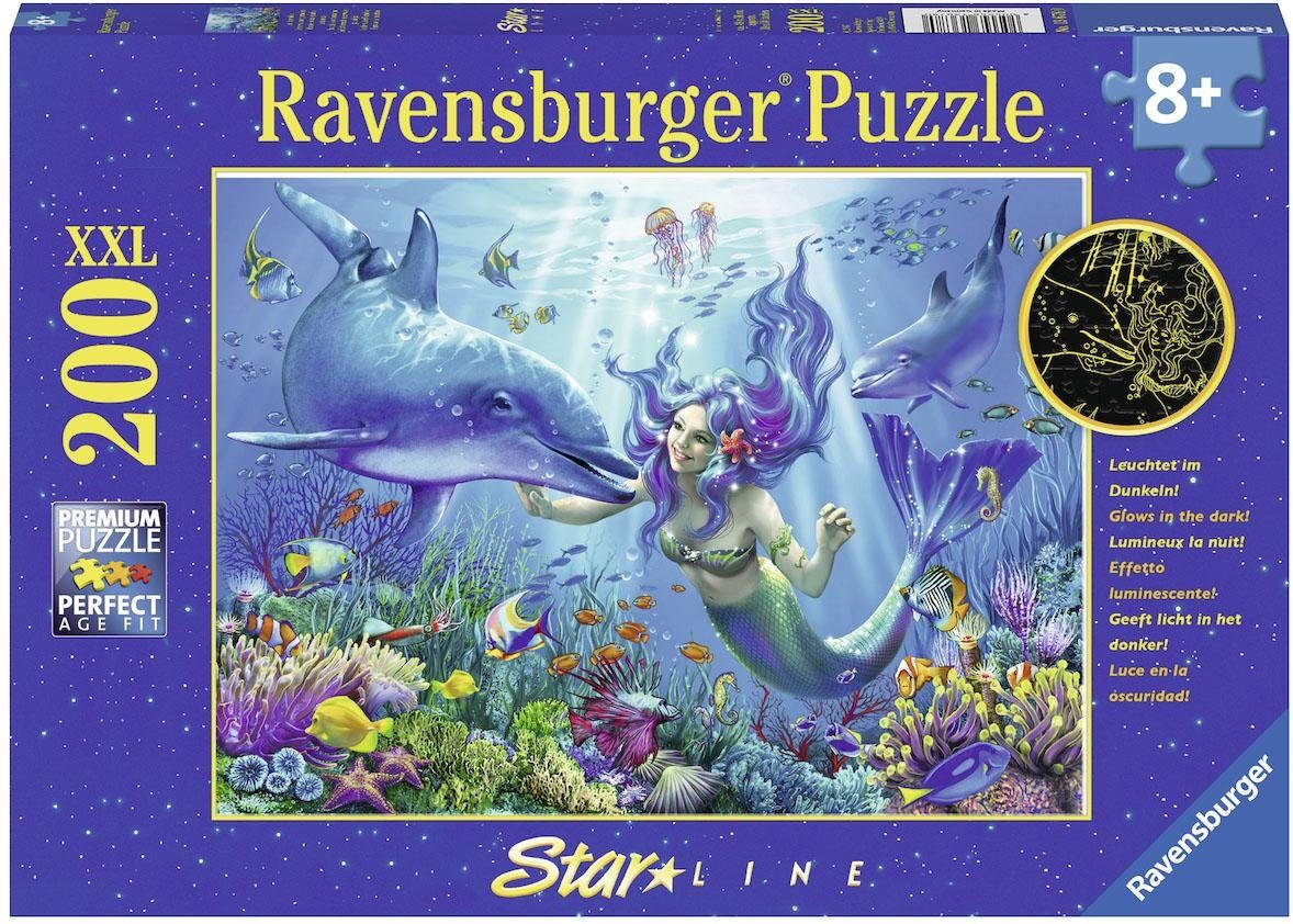 Germany, 200 im FSC® Unterwasserparadies, Puzzle in Leuchtendes Puzzleteile, leuchtet weltweit Made - Wald Ravensburger schützt Dunkeln, -