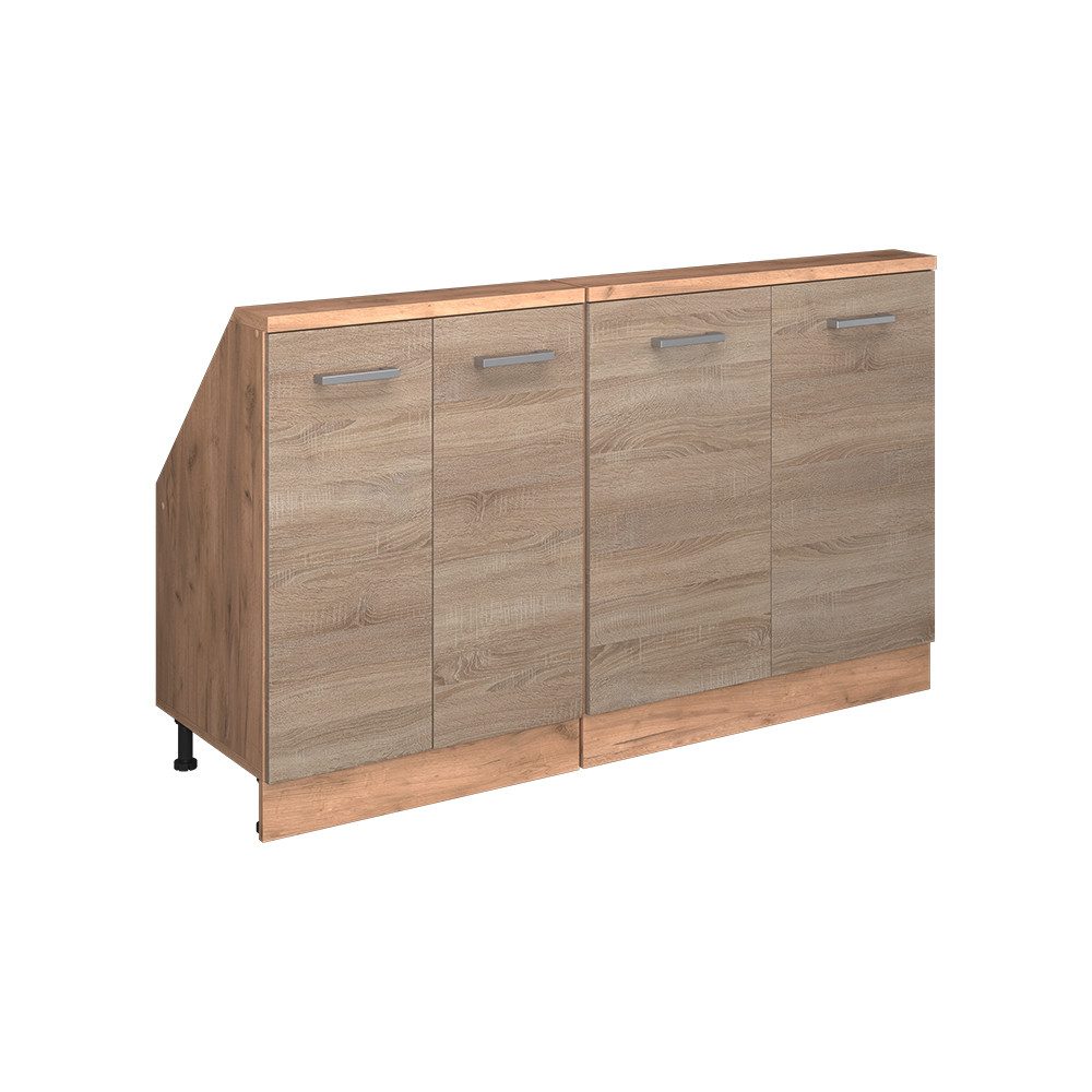Vicco Kommode Rion, Sonoma/Goldkraft Eiche/Goldkraft Eiche, 2er Set (2 St)