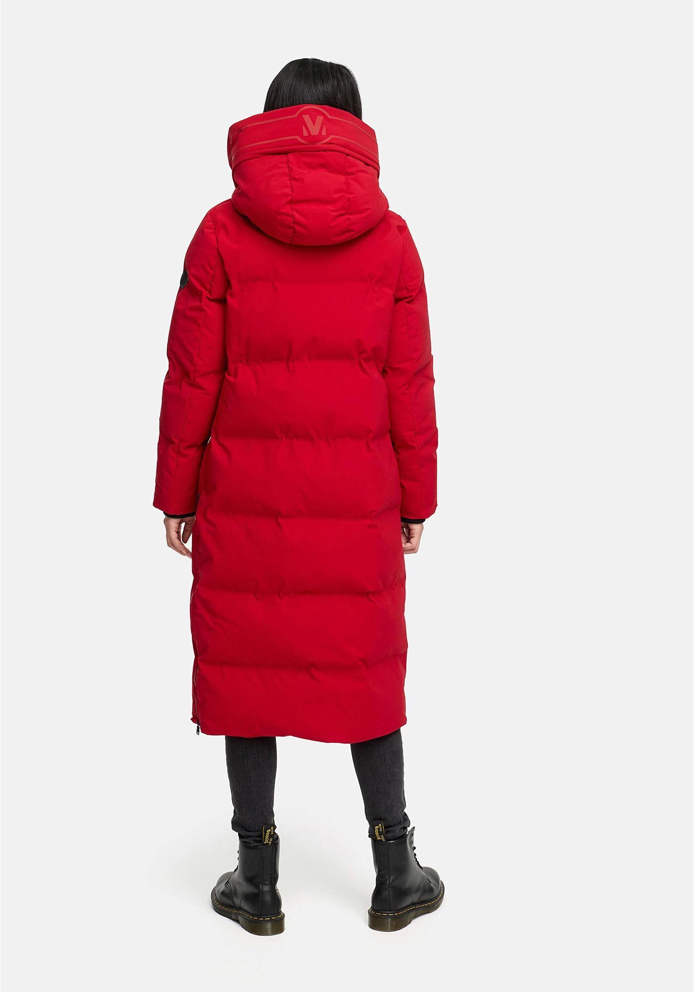 Marikoo Winterjacke Tikoraa mit extra langem Schnitt und hohem Kragen