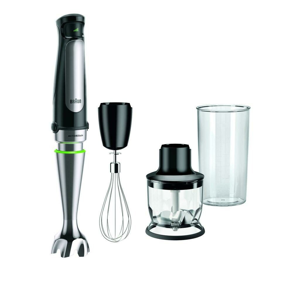 Braun Блендеры MQ 7025X, 1000 W, Activeblade, Edelstahl-Mixfuß, Zerkleinerer
