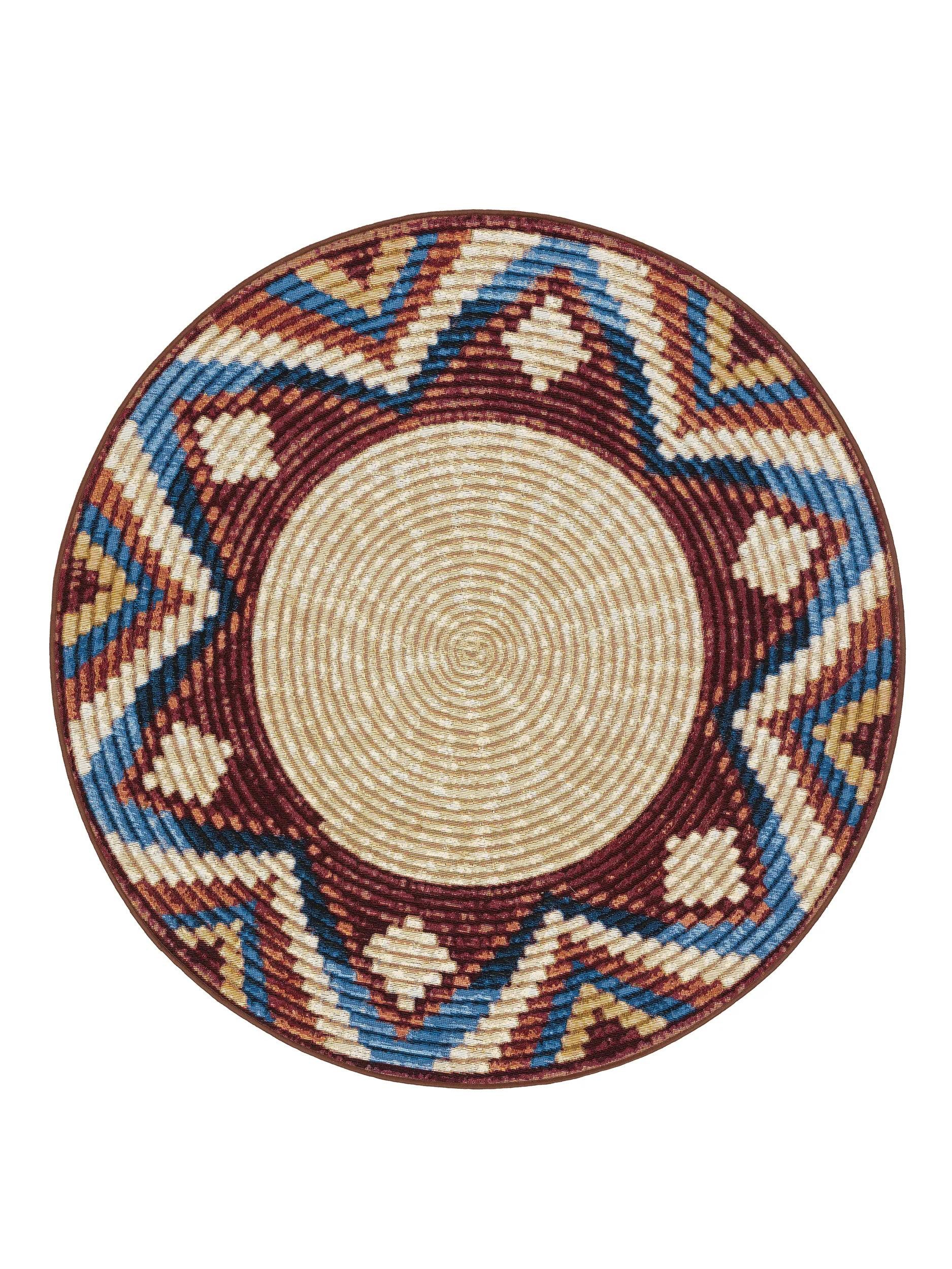 benuta Outdoorteppich Kenya, rund, Höhe: 5 mm, Kunstfaser, Berber, Ethno-Style, Wohnzimmer