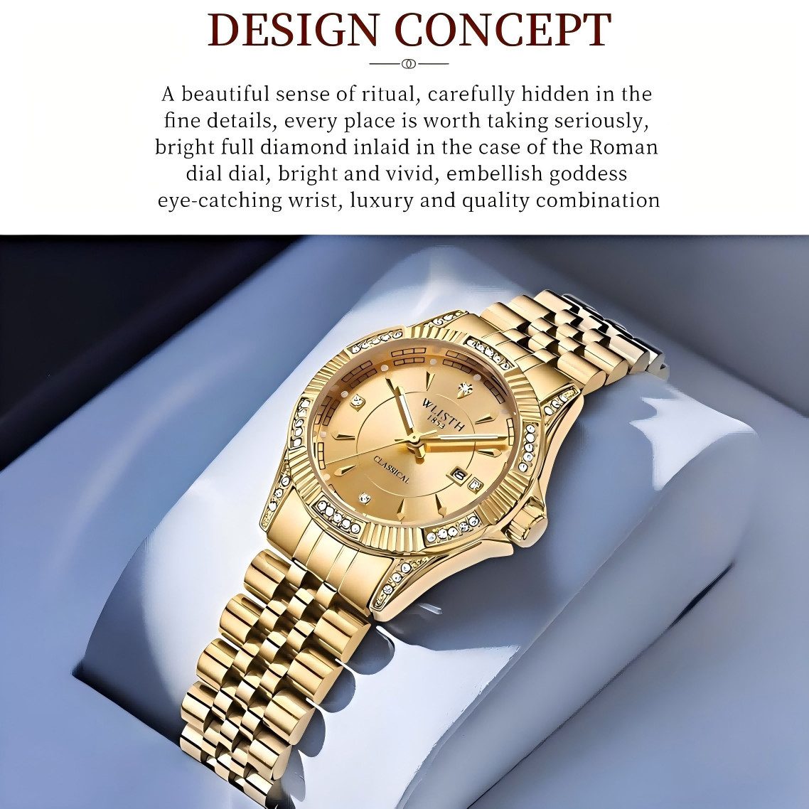 Forrlite Quarzuhr Quarzuhr, Quarzuhr Armbanduhr Edelstahl Damen Uhr, (Multi günstig online kaufen