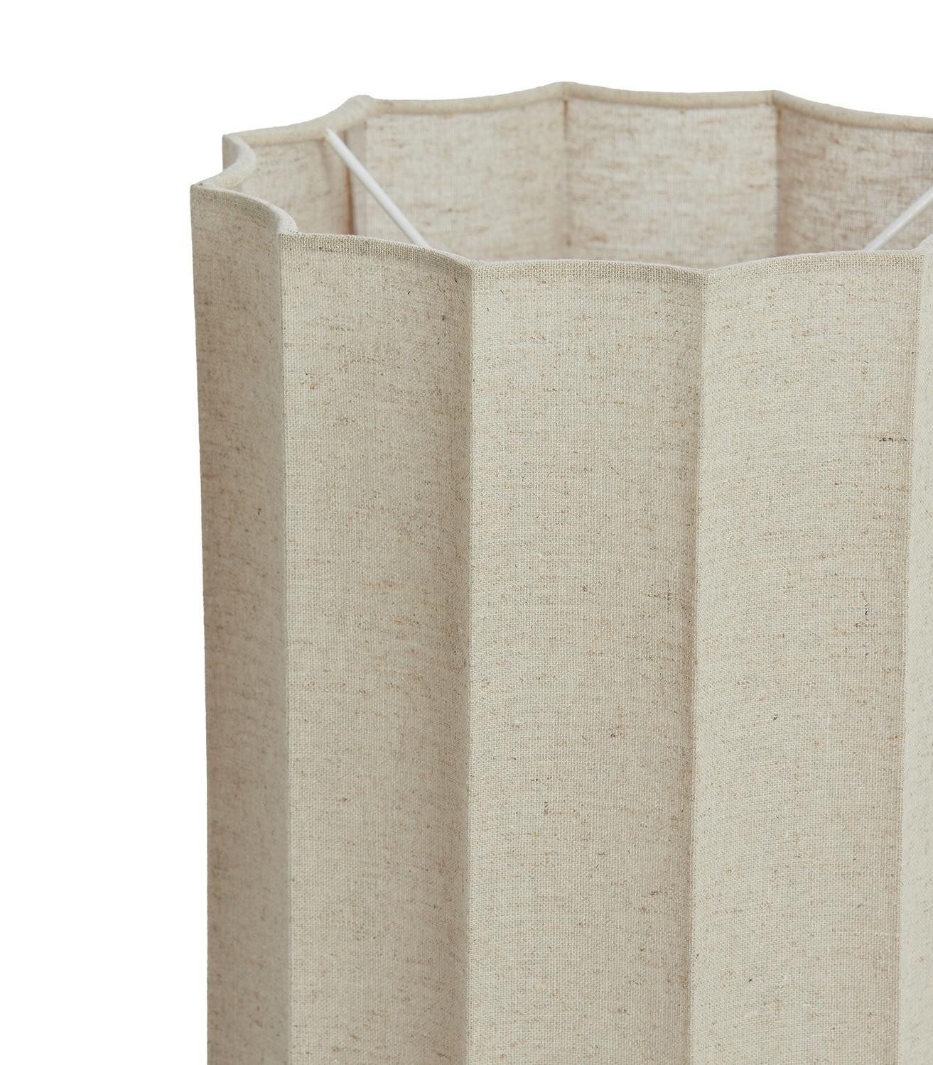 Light & Living Lampenschirm DISLI, Beige, Textil, wellenförmiges Muster, Ø 18 x H 25 cm