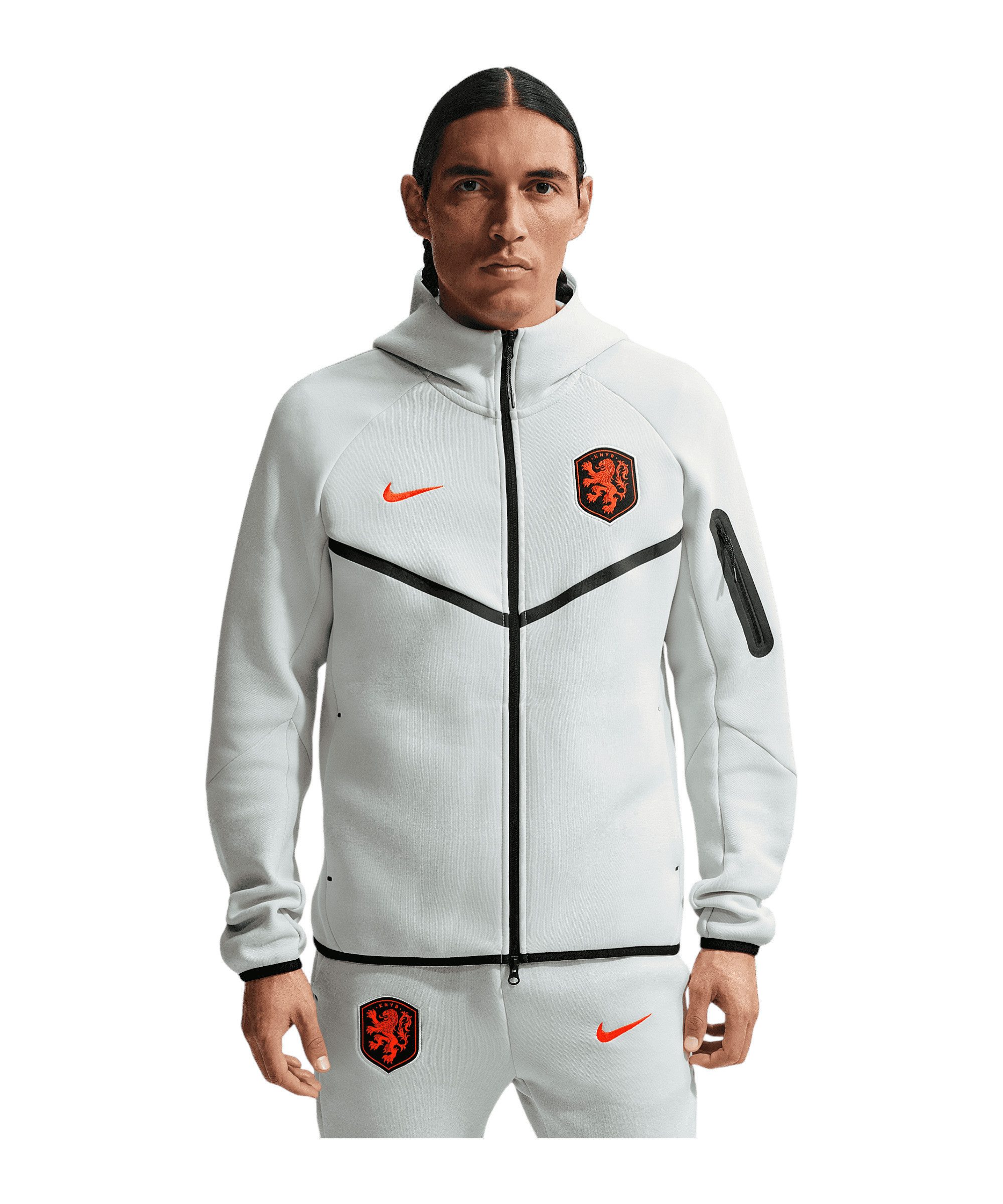 Nike Sweatjacke Nike Performance KNVB Niederlande Fleece Jacke Baumwolle