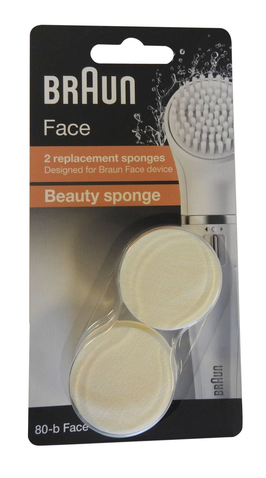 Braun Gesichtsreinigungsschwamm, Face Kosmetik Schwämmchen 80-b Gesichtsreinigung Pflege Make-up Schwamm
