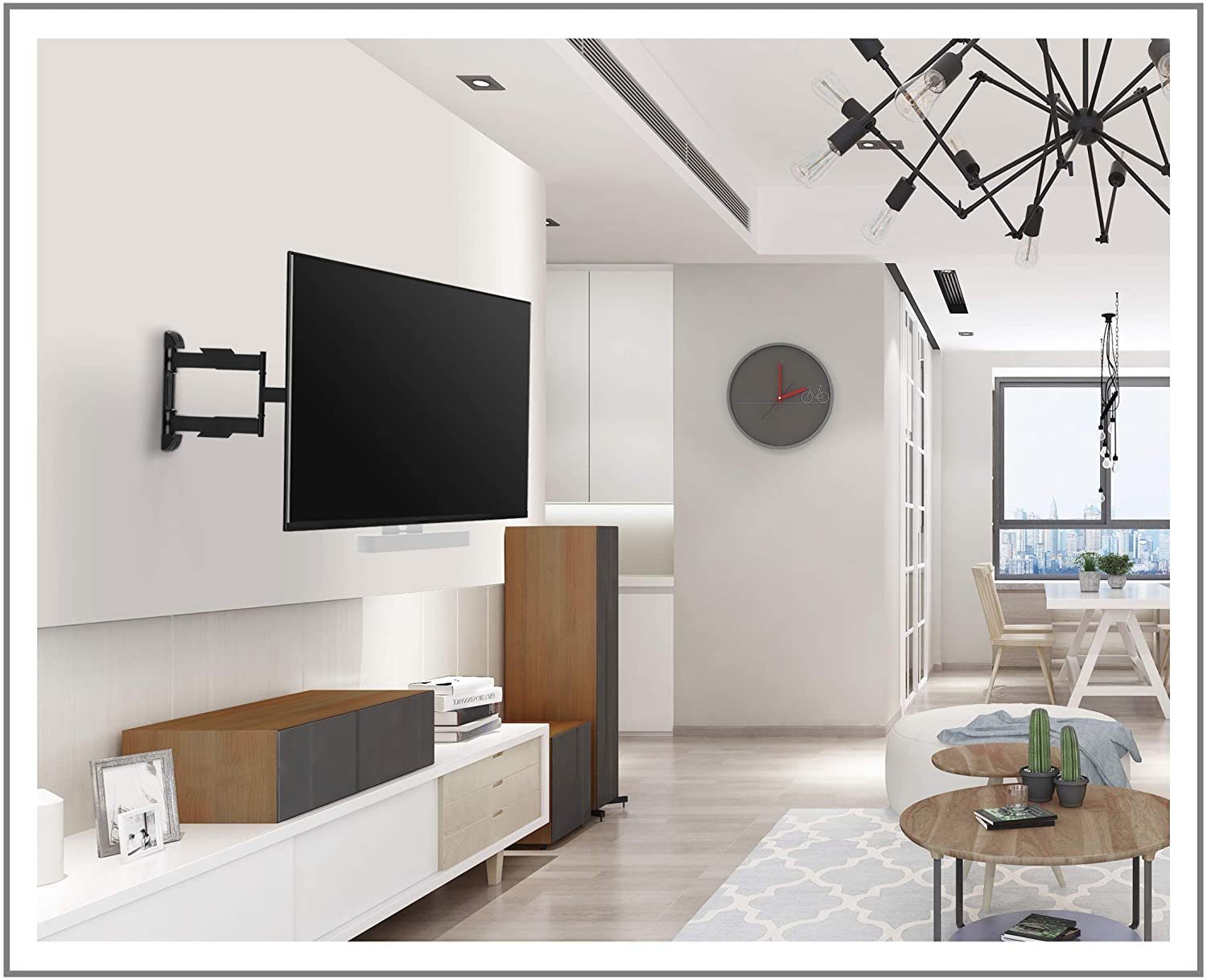 PureMounts Lautsprecher-Wandhalterung PureMounts PM-SOM-081 Halterung zur direkten Montage am TV, kompatibel