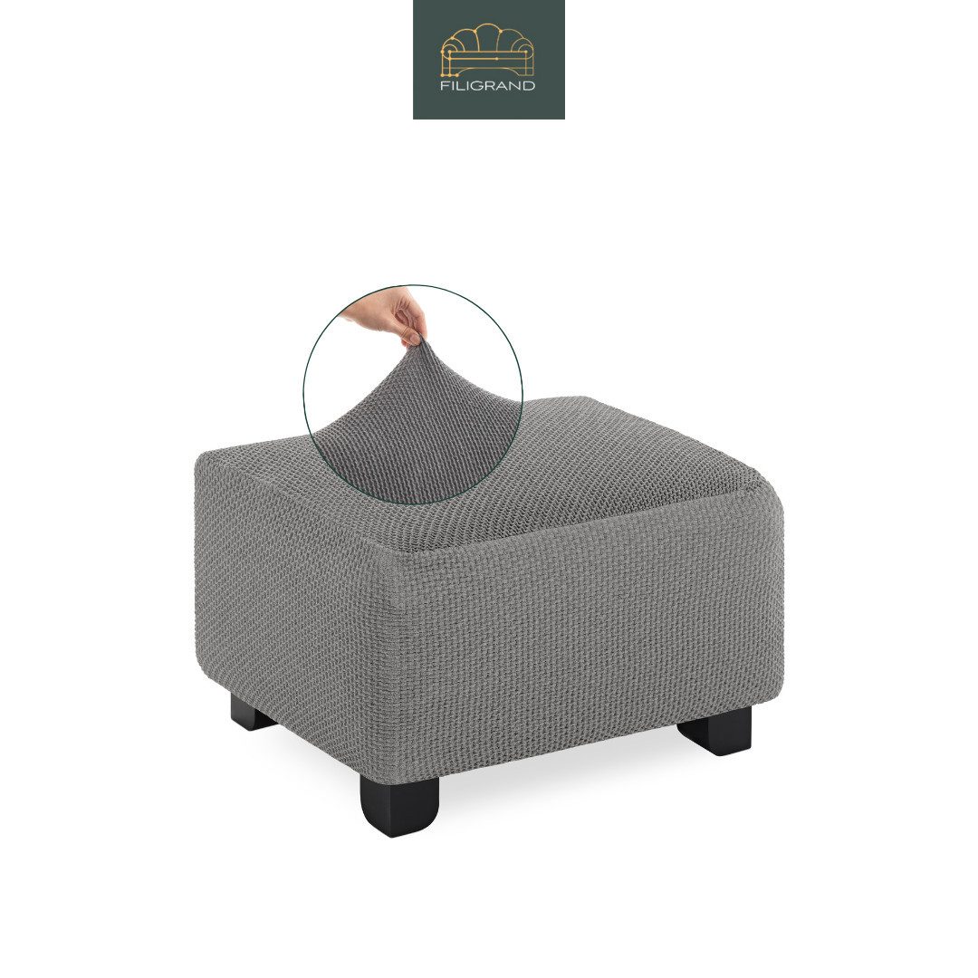 Belmarti Stuhlhusse Hockerbezug, spanische Handarbeit, elastisches Material, hochwertiger und langlebiger Baumwollmix