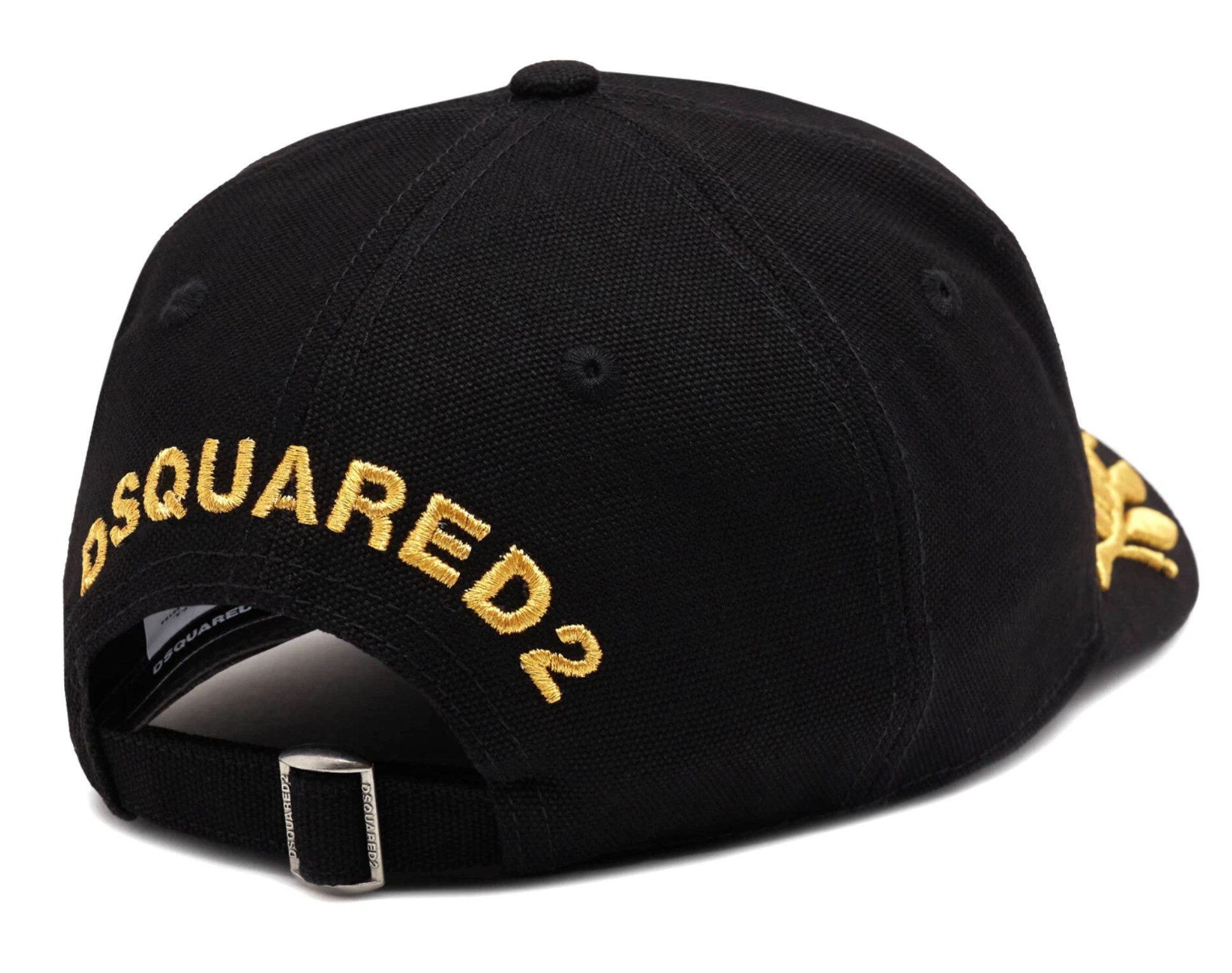 Dsquared2 Baseball Cap 24-7 STAR Gold Stickerei Icon Mütze Basebalkappe Basecap Streetwear, Casual, Athleisure und Smart-Casual